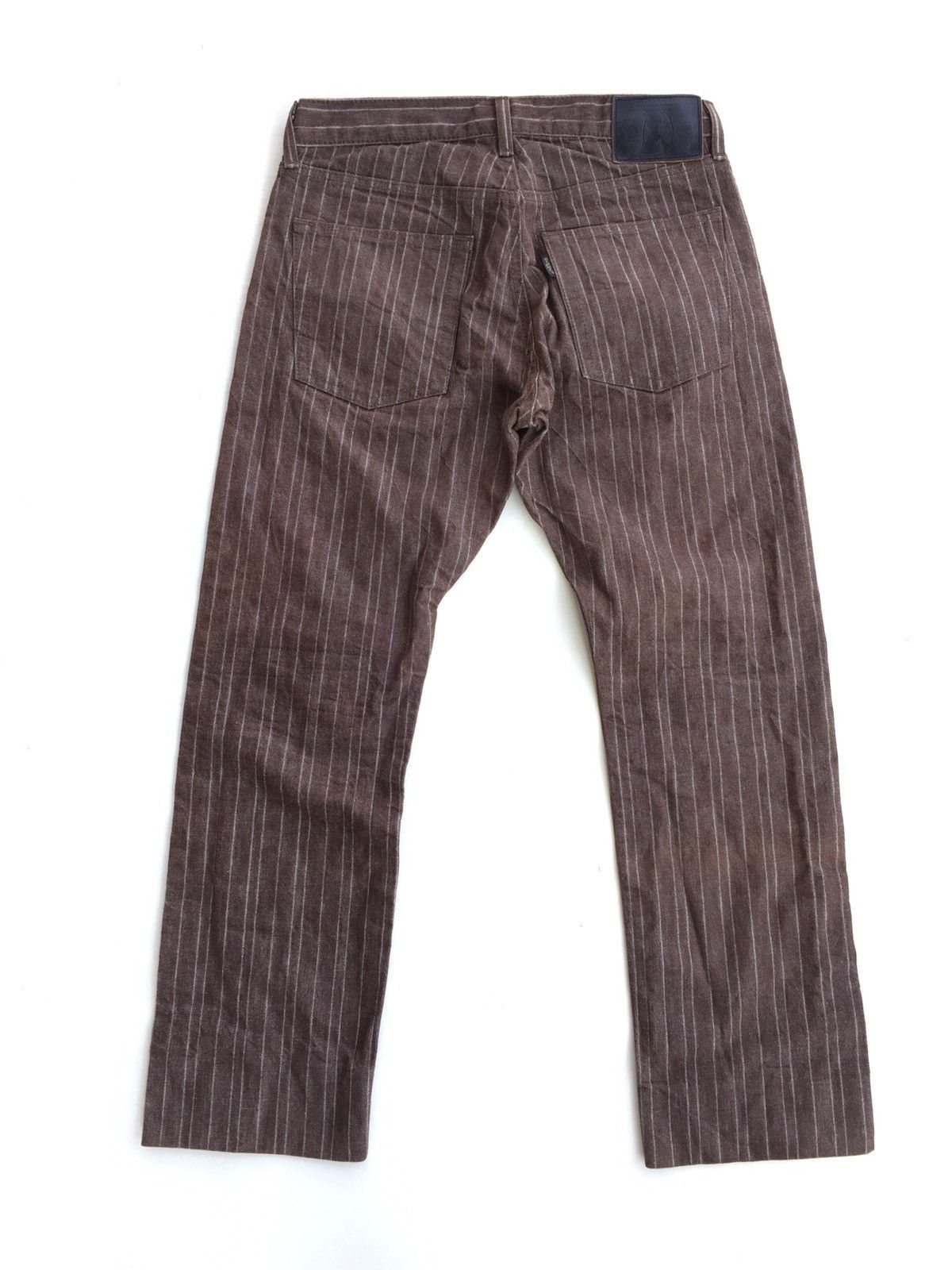 Beams Plus × If Six Was Nine × Tornado Mart Baggy Jeans Beams Herringbones Pinstripes Wabash Size US 31 - 8 Thumbnail