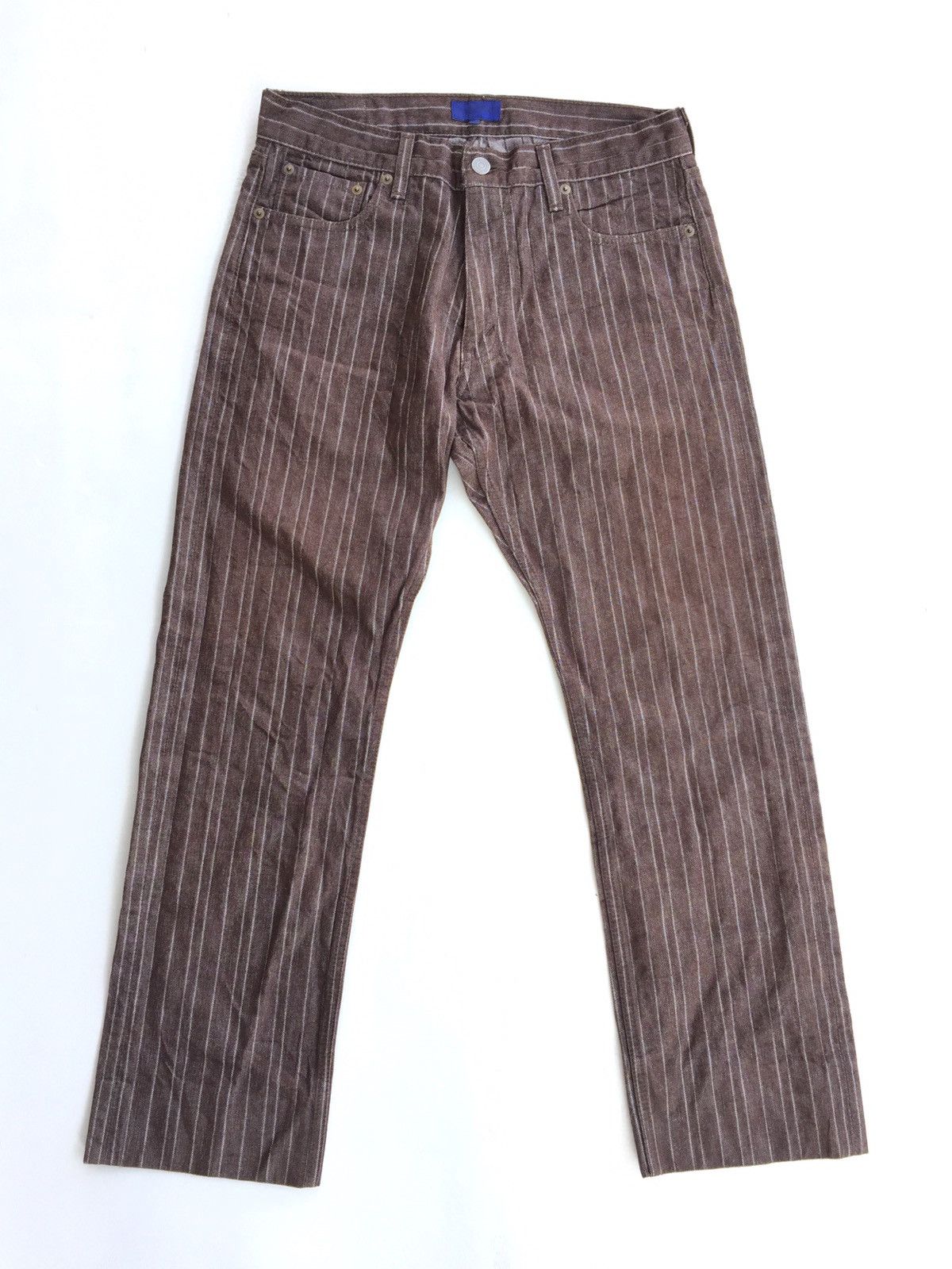 Beams Plus × If Six Was Nine × Tornado Mart Baggy Jeans Beams Herringbones Pinstripes Wabash Size US 31 - 1 Thumbnail