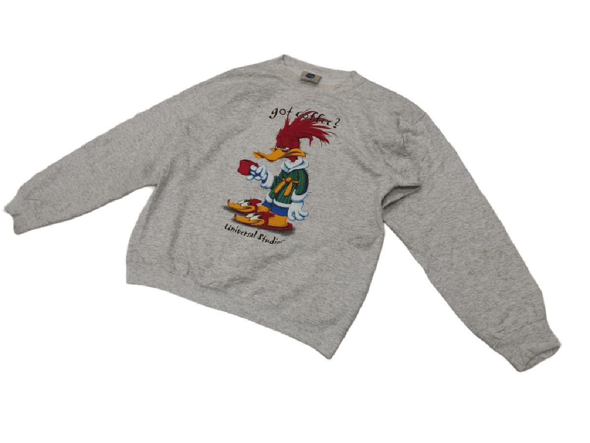 Cartoon Network × Universal Studios × Vintage Vintage 90's Woodie Woodpecker Universal Studio Sweatshirt Size US L / EU 52-54 / 3 - 2 Thumbnail