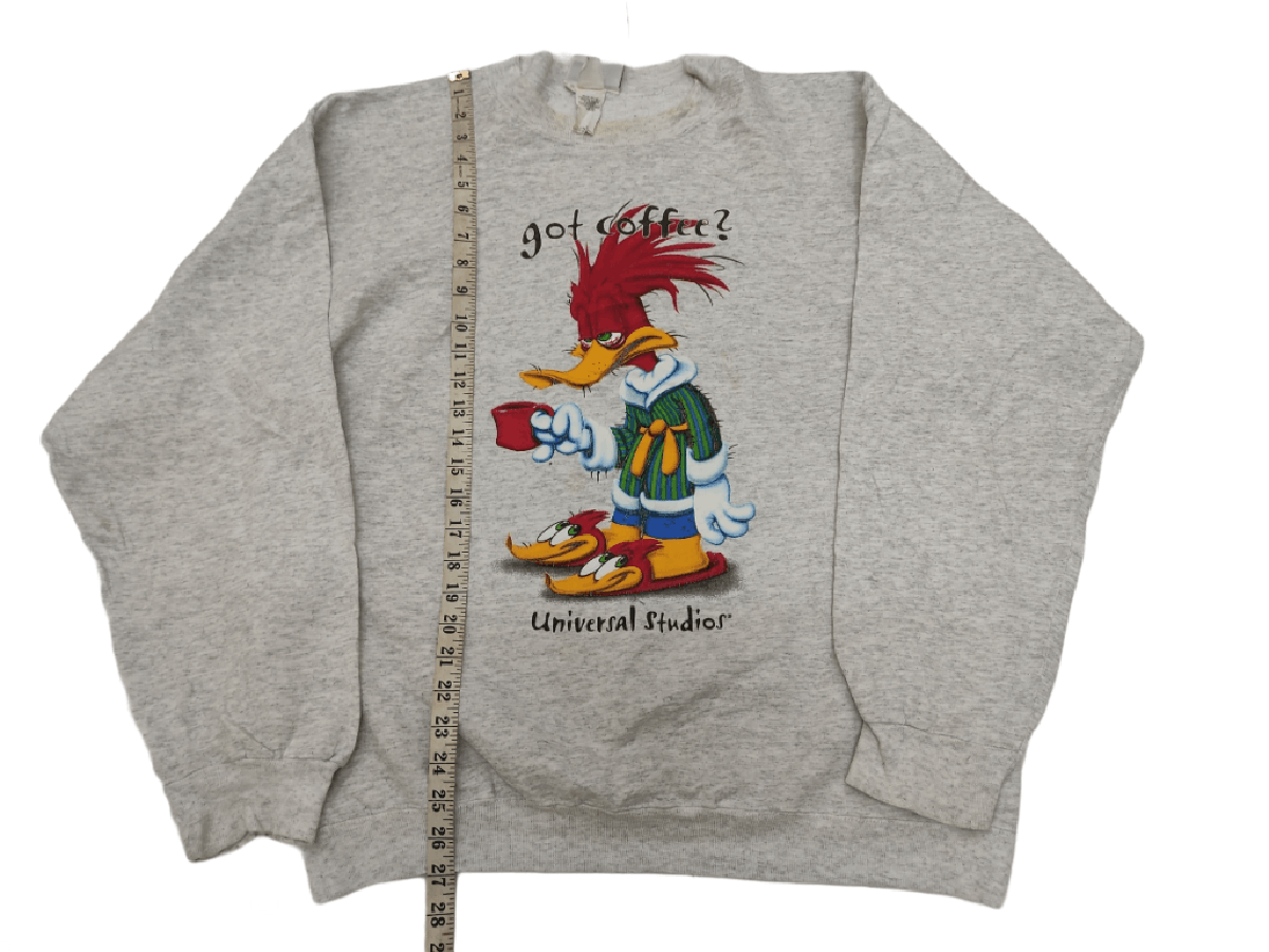 Cartoon Network × Universal Studios × Vintage Vintage 90's Woodie Woodpecker Universal Studio Sweatshirt Size US L / EU 52-54 / 3 - 6 Thumbnail