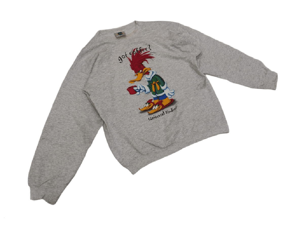 Cartoon Network × Universal Studios × Vintage Vintage 90's Woodie Woodpecker Universal Studio Sweatshirt Size US L / EU 52-54 / 3 - 3 Thumbnail