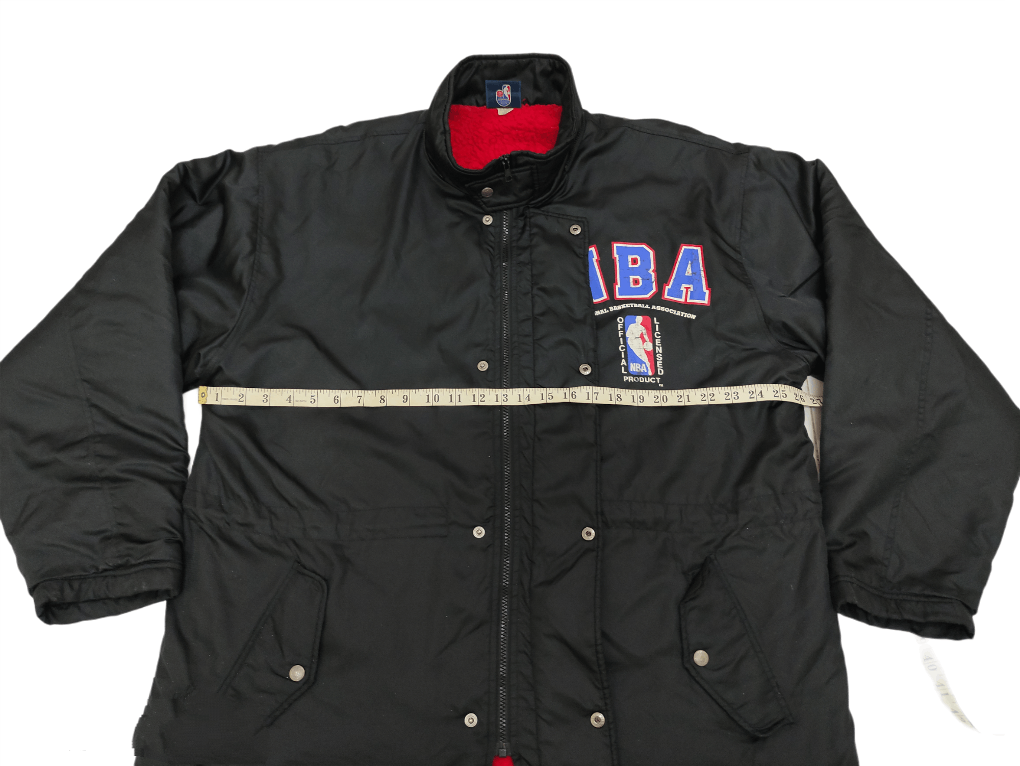 NBA × Vintage Vintage 90s NBA Chicago Bulls Long Nylon Basketball Jacket Size US XL / EU 56 / 4 - 7 Thumbnail