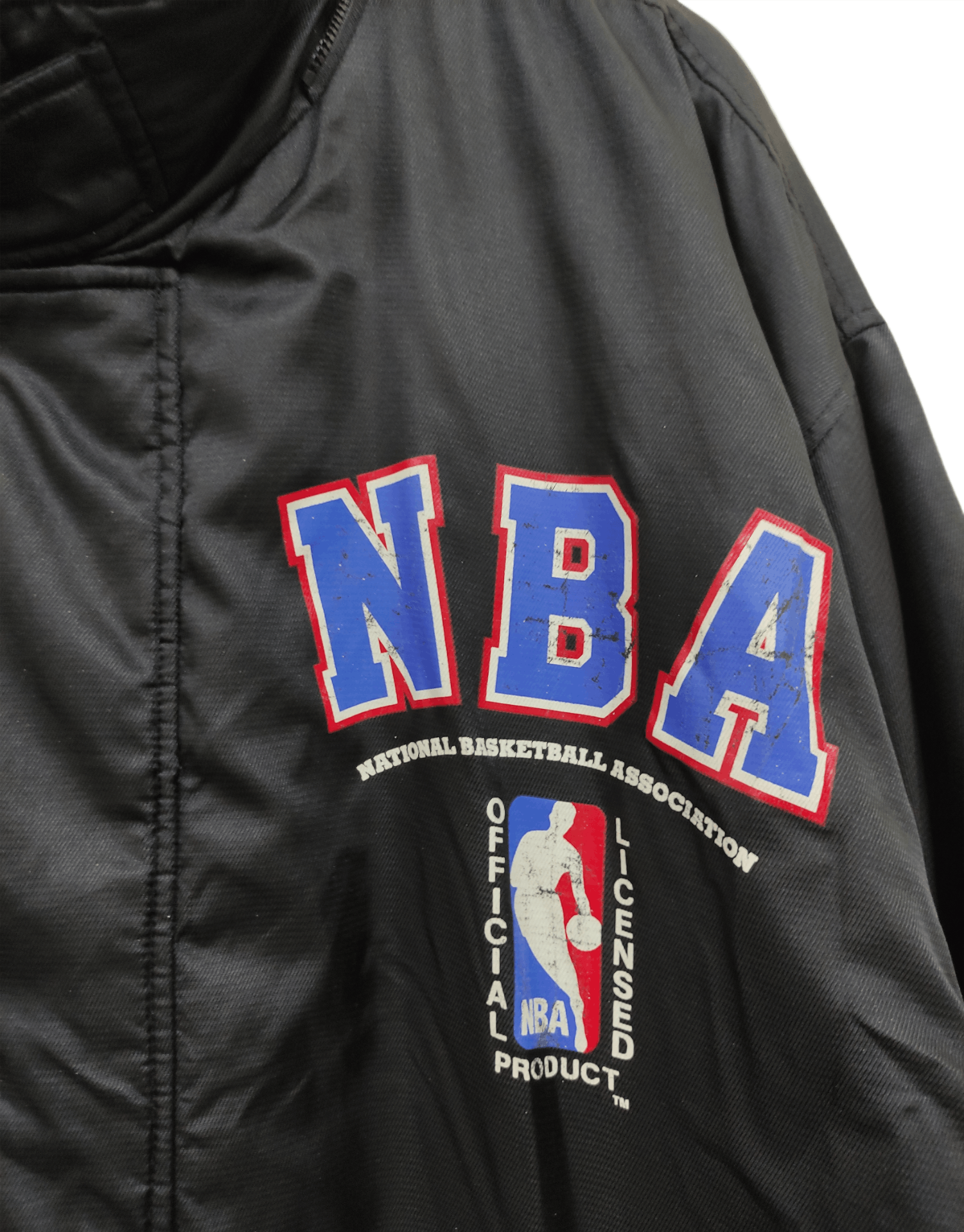 NBA × Vintage Vintage 90s NBA Chicago Bulls Long Nylon Basketball Jacket Size US XL / EU 56 / 4 - 4 Thumbnail
