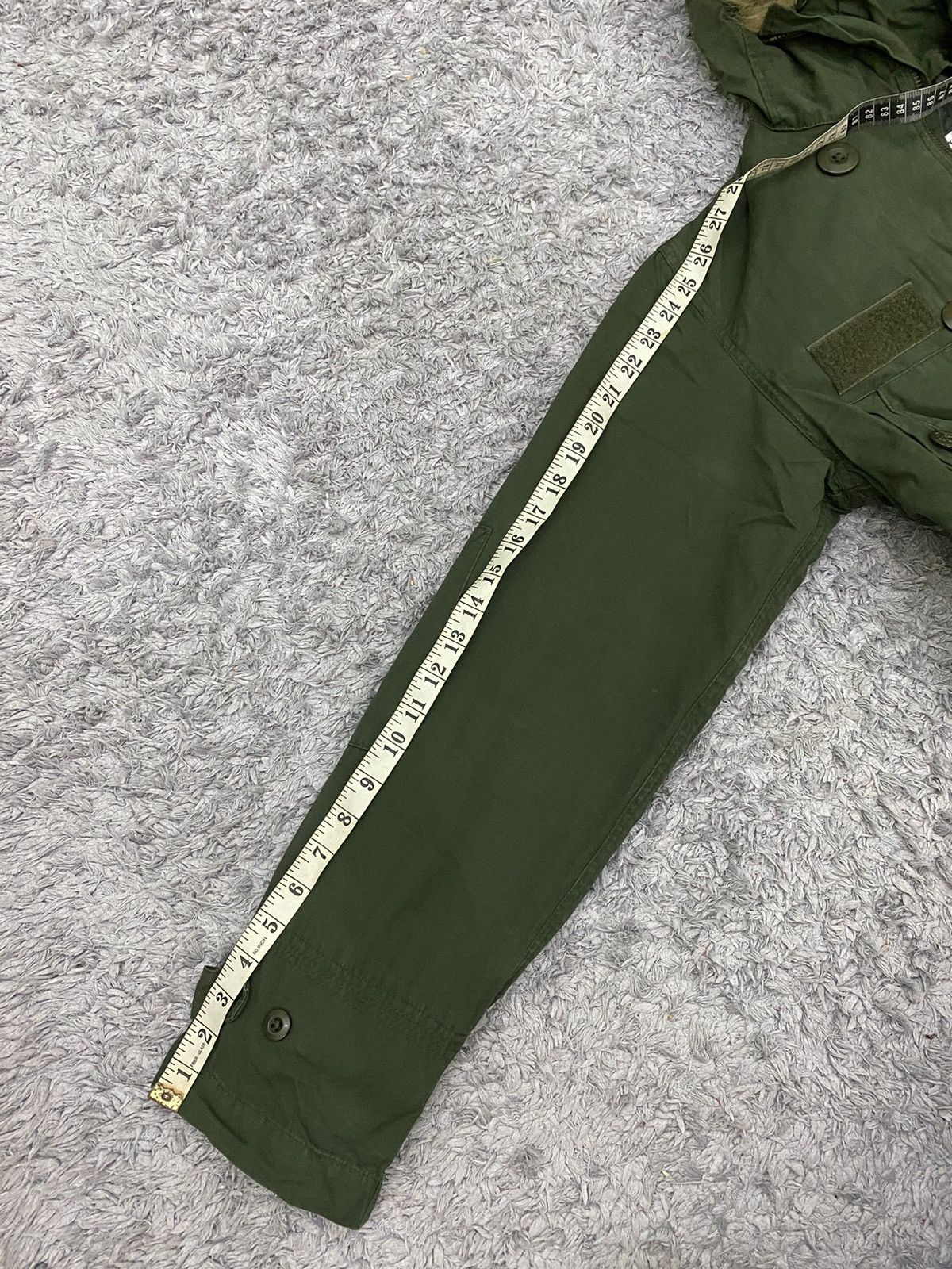FULL LIFE Parka Jacket Hooded Army Mods Style Size Large