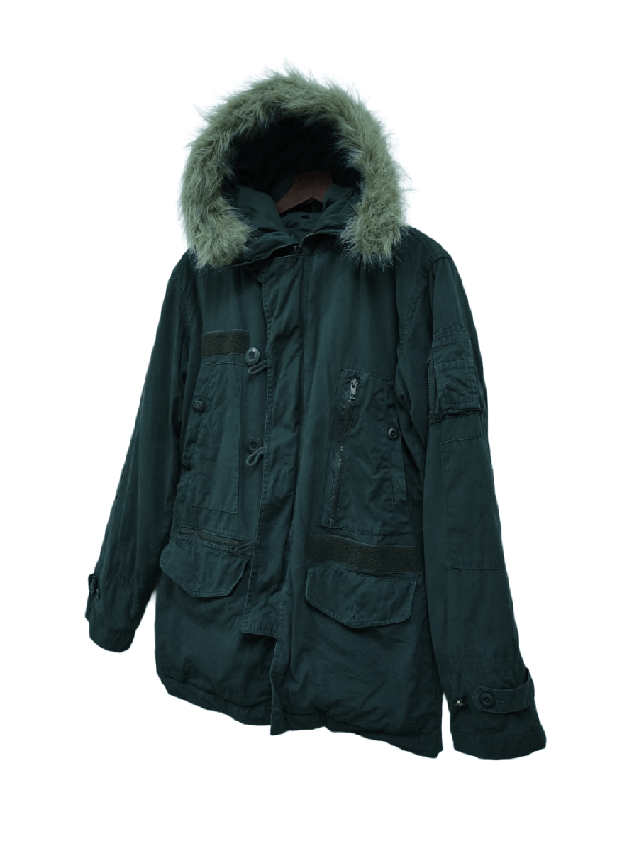 FULL LIFE Parka Jacket Hooded Army Mods Style Size Large