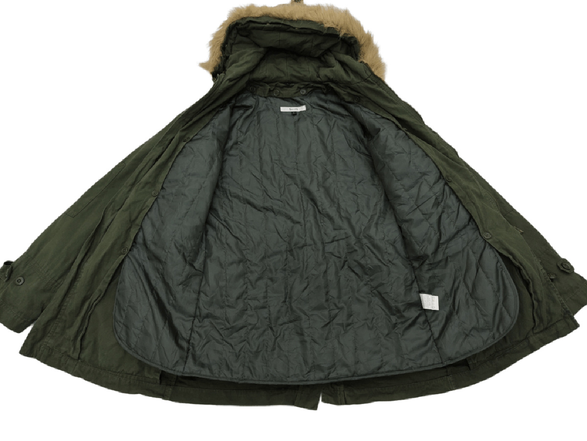 FULL LIFE Parka Jacket Hooded Army Mods Style Size Large