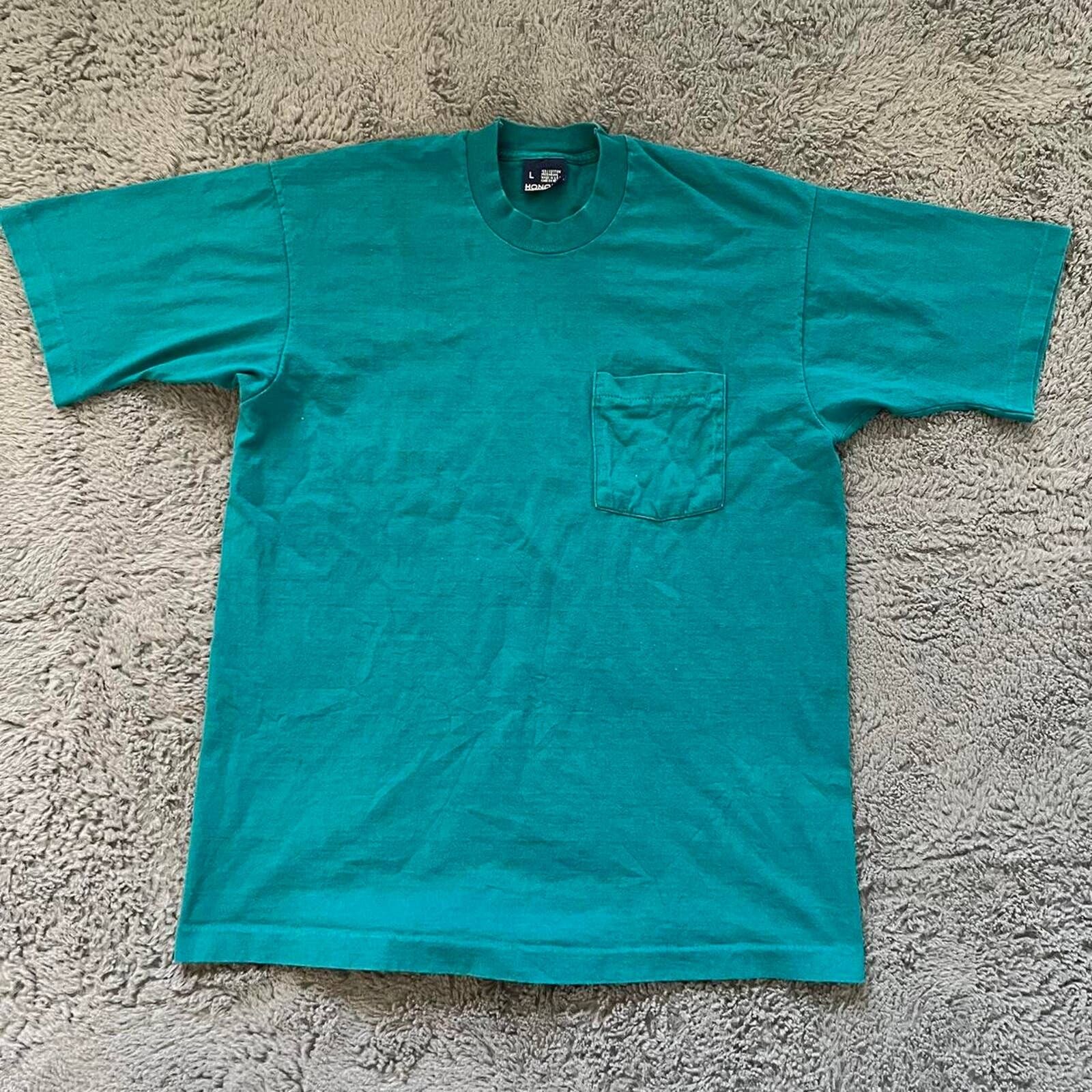 Fruit Of The Loom Blank vintage tee single Size US L / EU 52-54 / 3 - 1 Preview