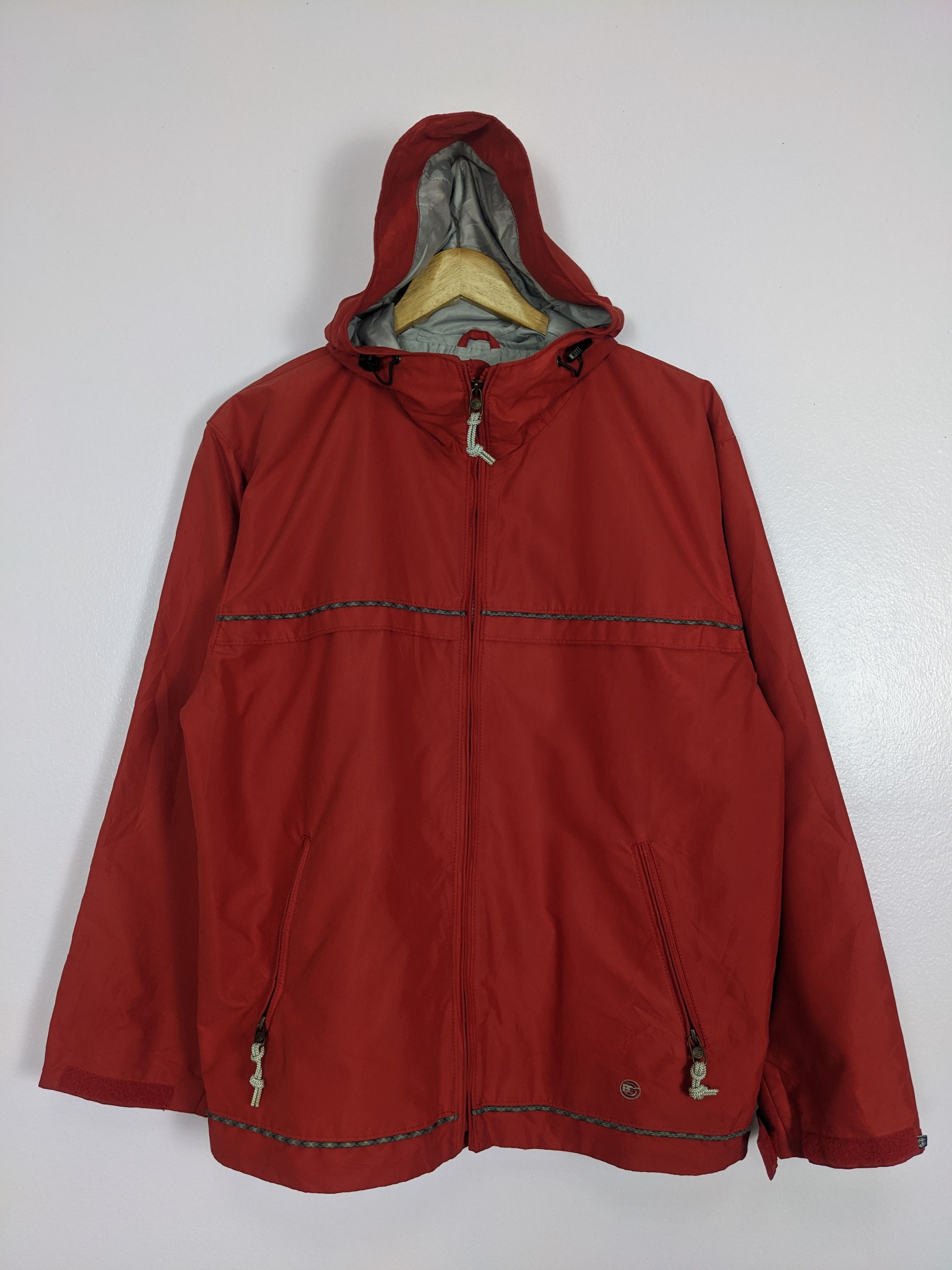 Japanese Brand Vintage BG Windbreaker Jackets Hooded Size US S / EU 44-46 / 1 - 1 Thumbnail