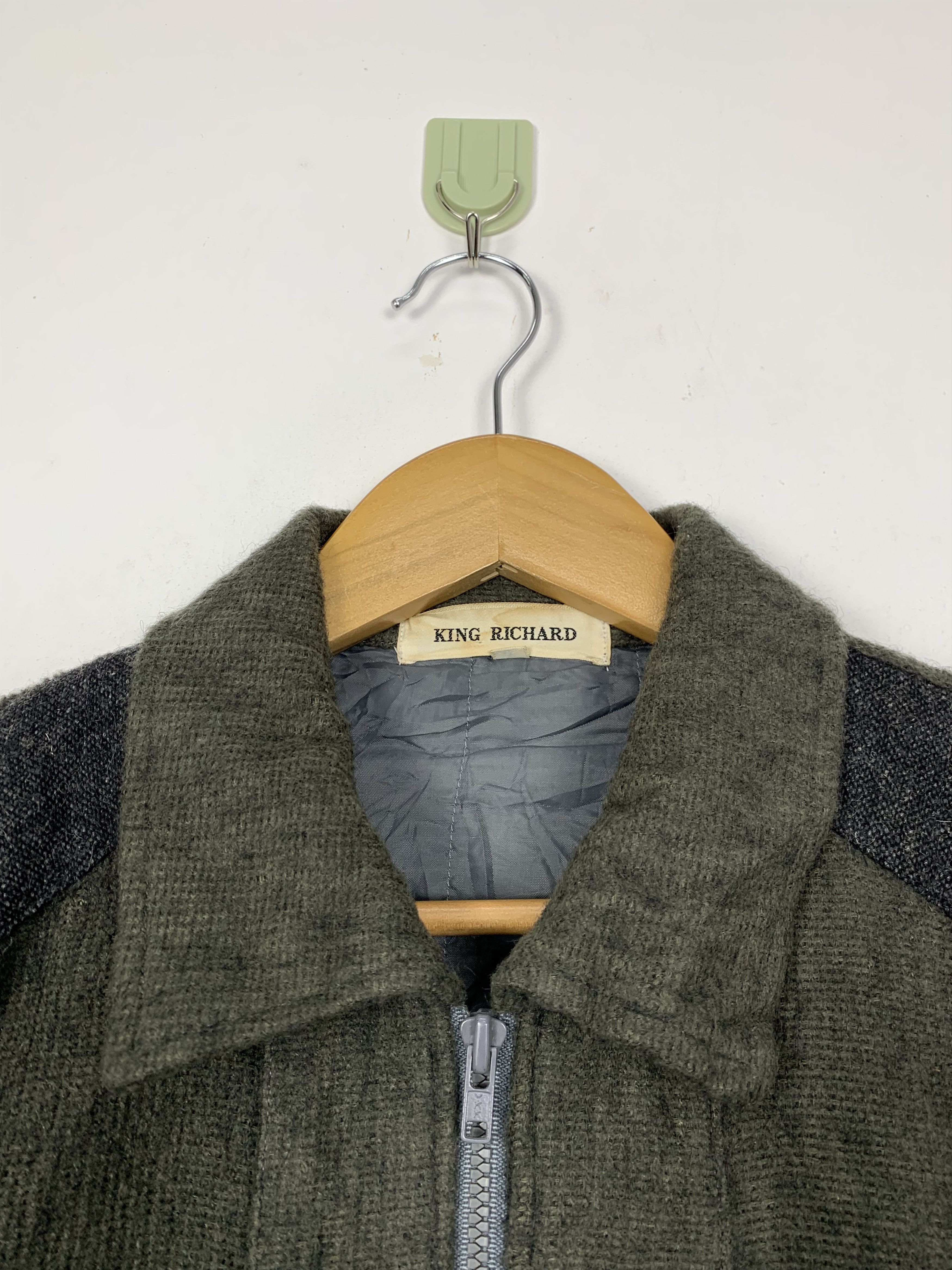 Japanese Brand Vintage KING RICHARD Bomber Style Jackets Wool J0669 Size US S / EU 44-46 / 1 - 5 Thumbnail