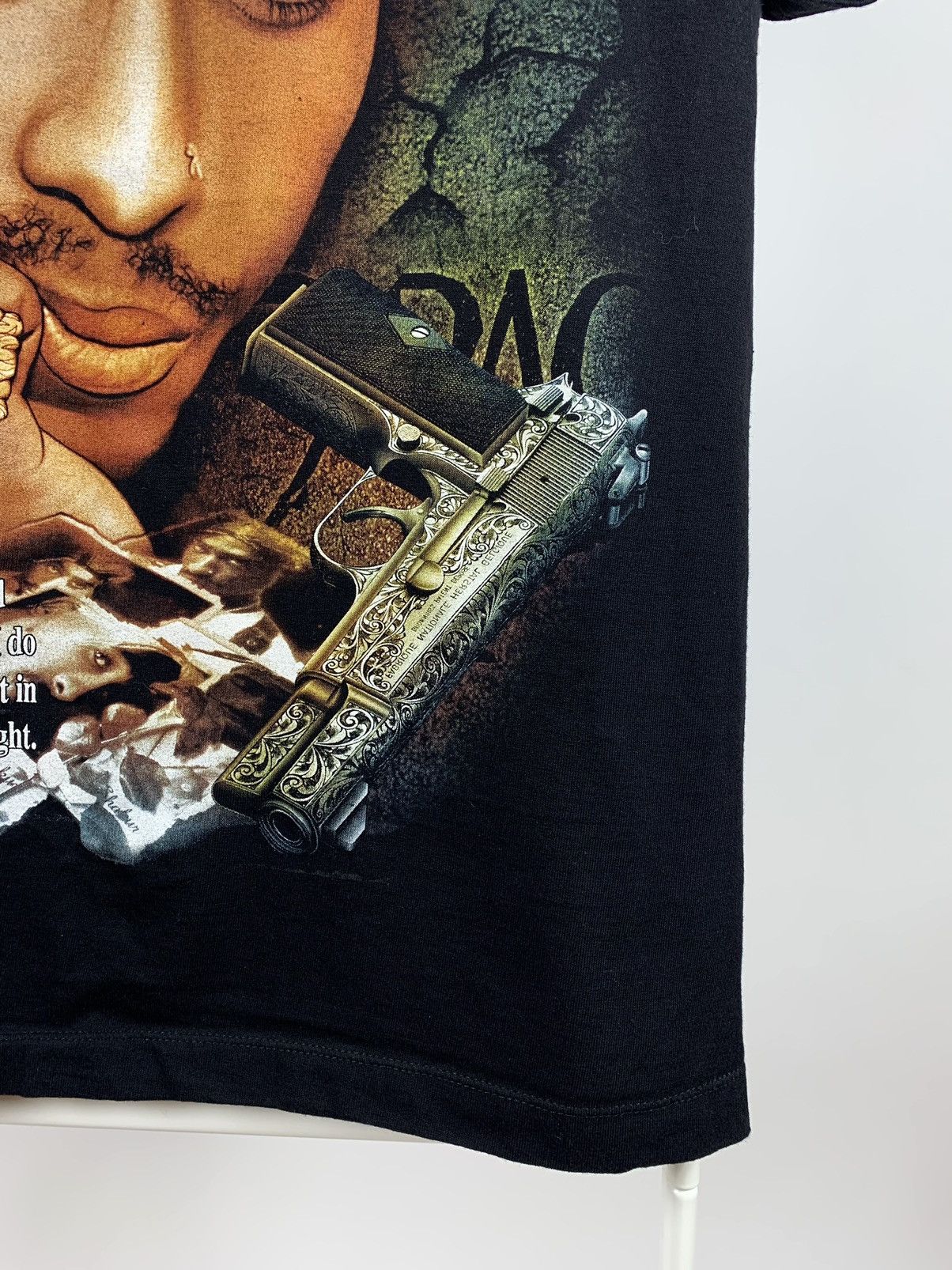Band Tees Rare Vintage 90/00s 2Pac Tupac Double Sided Big Logo T-Shirt Size US M / EU 48-50 / 2 - 9 Thumbnail