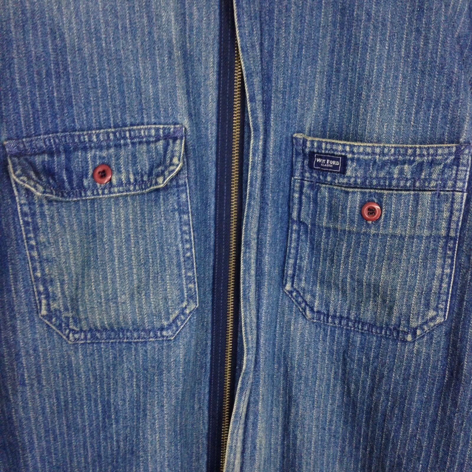 Indigo Vintage Denime Jacket Workwear WIT FORD Indigo Jacket Size US M / EU 48-50 / 2 - 3 Thumbnail