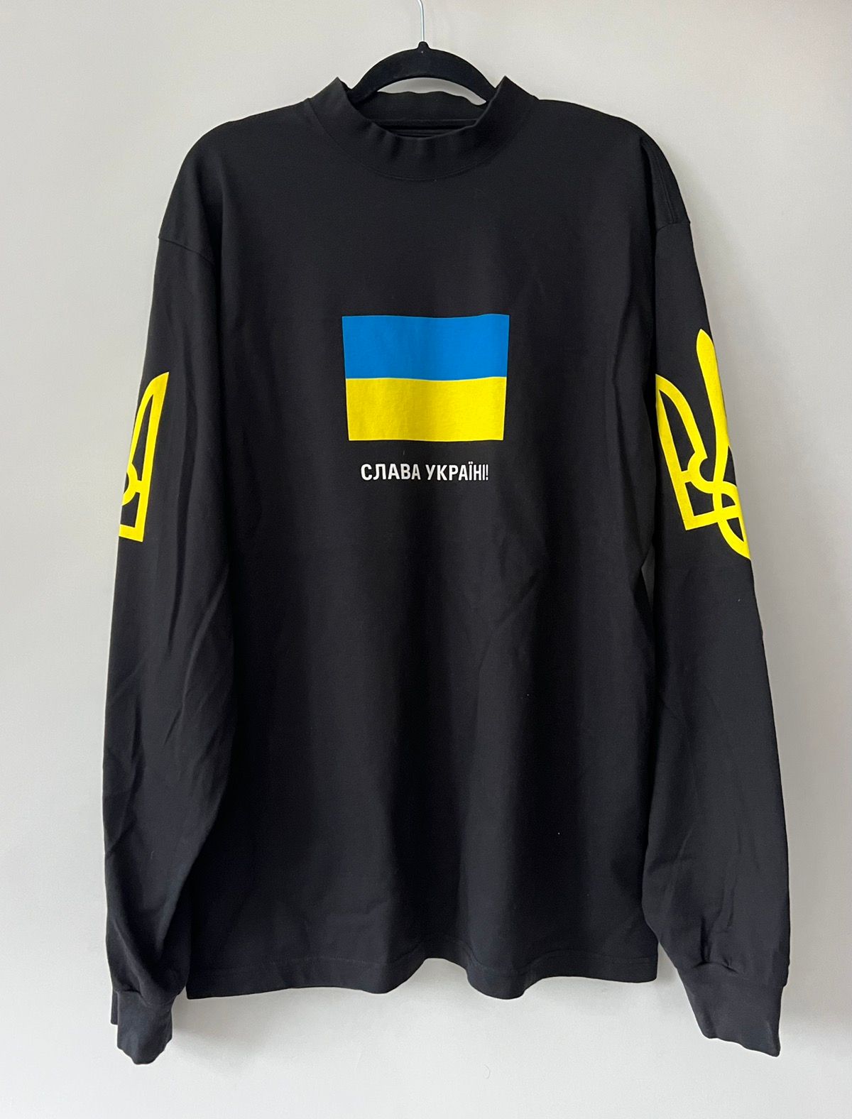 Pre-owned Balenciaga Limited Edition Ukraine Unite24 T-shirt In Black