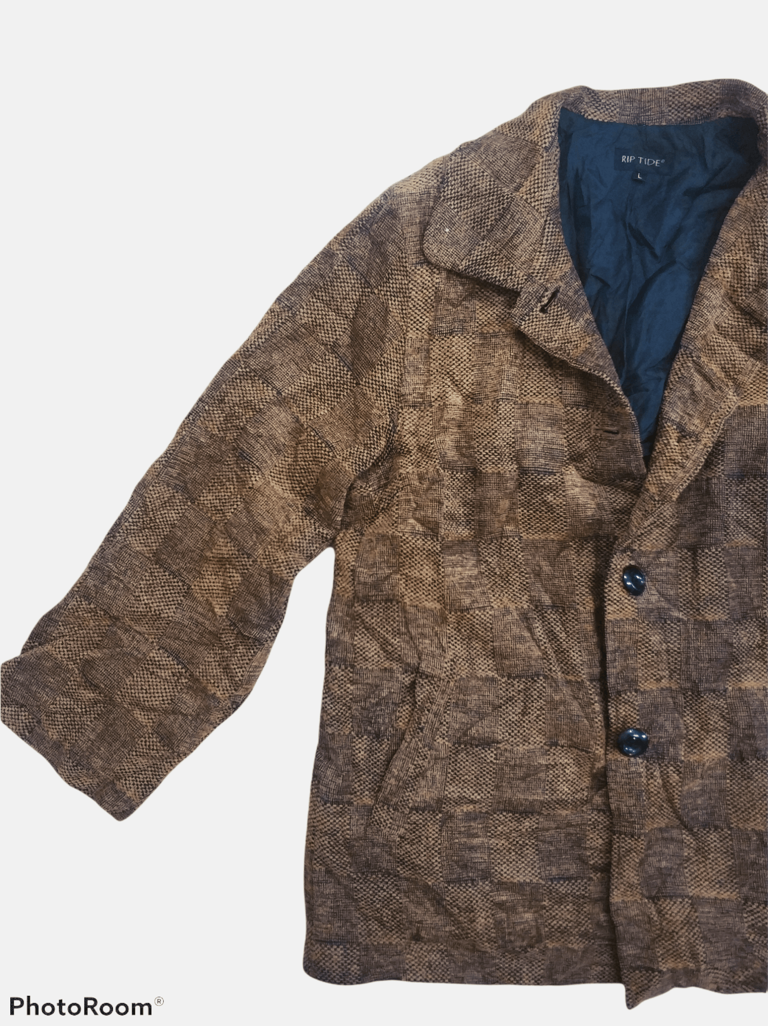 Japanese Brand 🔥Distressed Rip Tide Patchwork Button Ups Jacket Size US M / EU 48-50 / 2 - 3 Thumbnail