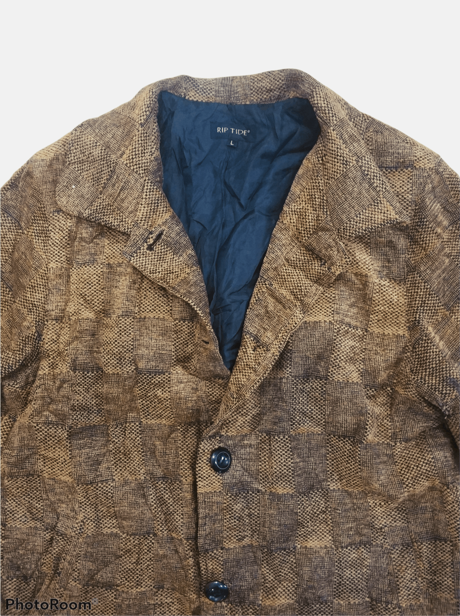Japanese Brand 🔥Distressed Rip Tide Patchwork Button Ups Jacket Size US M / EU 48-50 / 2 - 5 Thumbnail