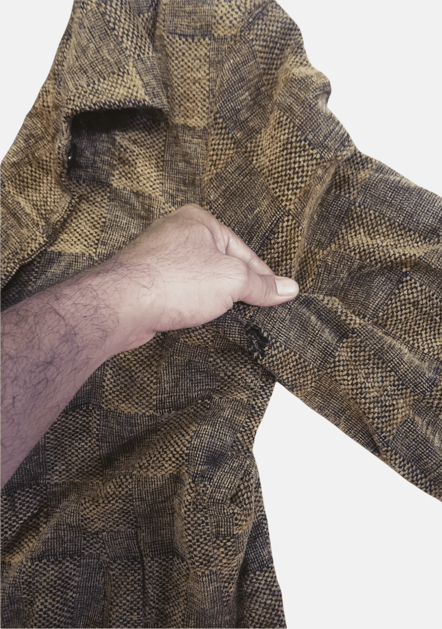 Japanese Brand 🔥Distressed Rip Tide Patchwork Button Ups Jacket Size US M / EU 48-50 / 2 - 4 Thumbnail
