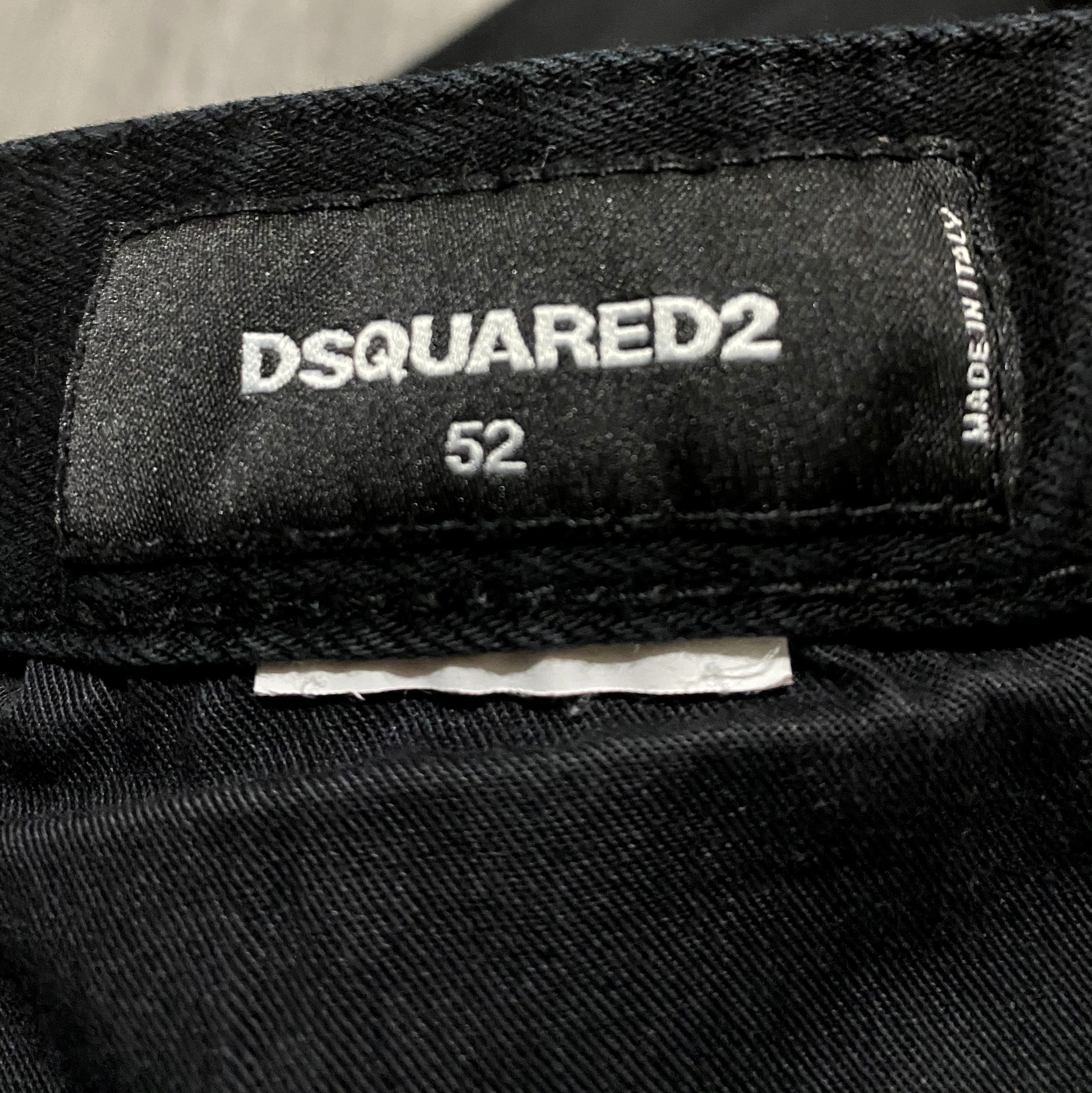 Dsquared2 Dsquared2 Black Slim Fit Stretch Spotted Jeans Denim Size US 36 / EU 52 - 4 Thumbnail