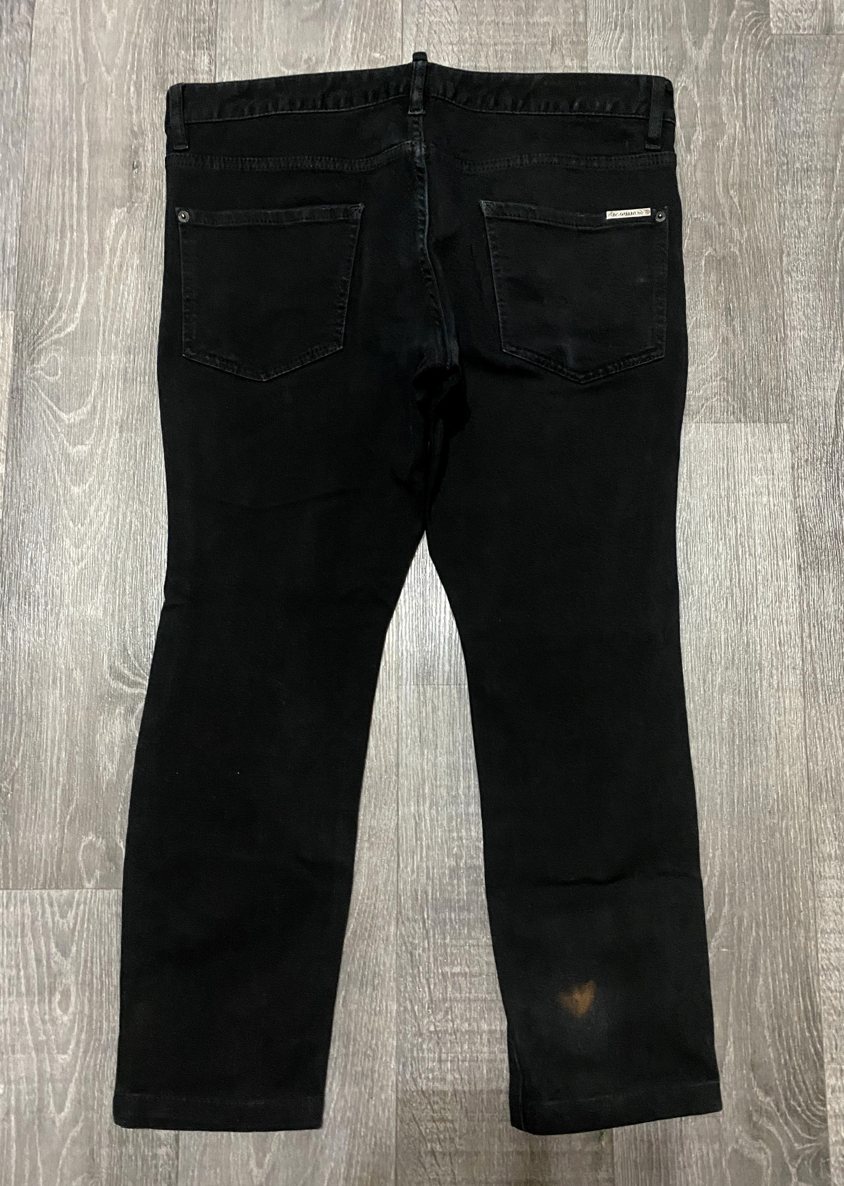 Dsquared2 Dsquared2 Black Slim Fit Stretch Spotted Jeans Denim Size US 36 / EU 52 - 3 Thumbnail