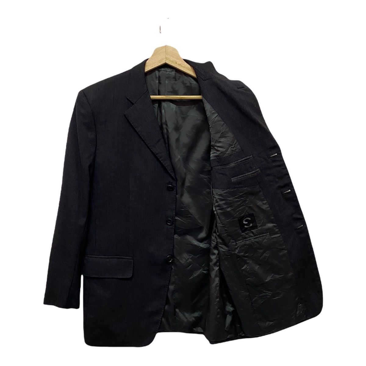 Designer × Vintage VINTAGE DESIGNER LUXURIOUS BLAZER COAT BLACK Size US S / EU 44-46 / 1 - 2 Thumbnail