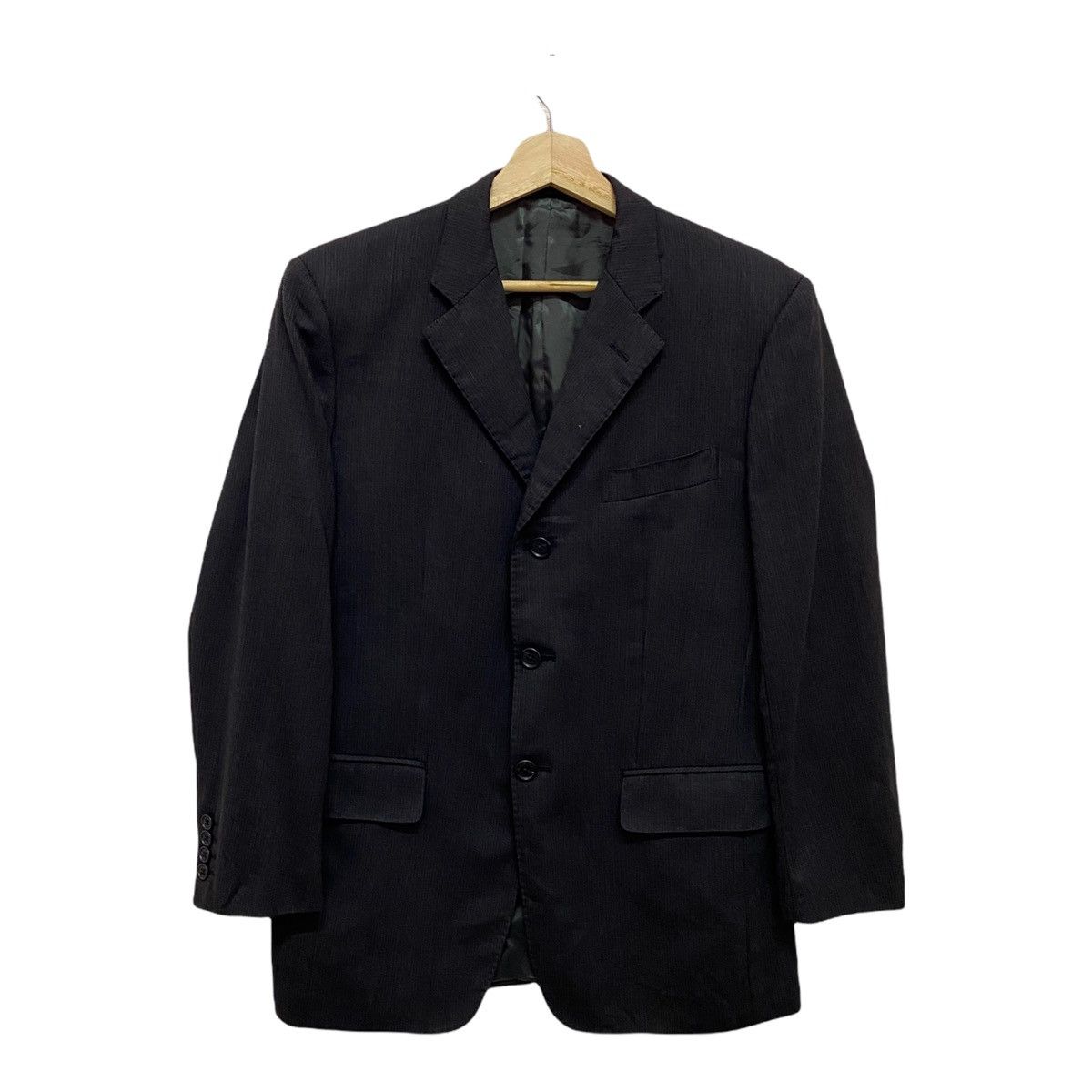 Designer × Vintage VINTAGE DESIGNER LUXURIOUS BLAZER COAT BLACK Size US S / EU 44-46 / 1 - 7 Thumbnail