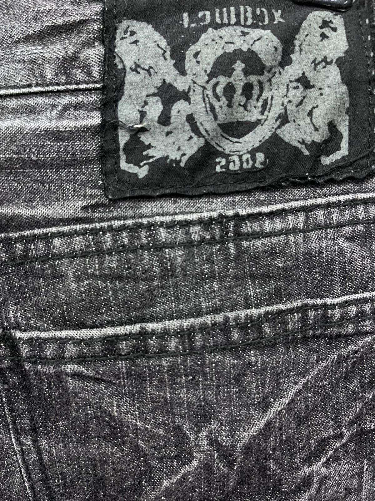 LOWBOX FYE🔥LOWBOX Distressed Black Fragment Acid Wash Punk Flare Size US 32 / EU 48 - 11 Thumbnail