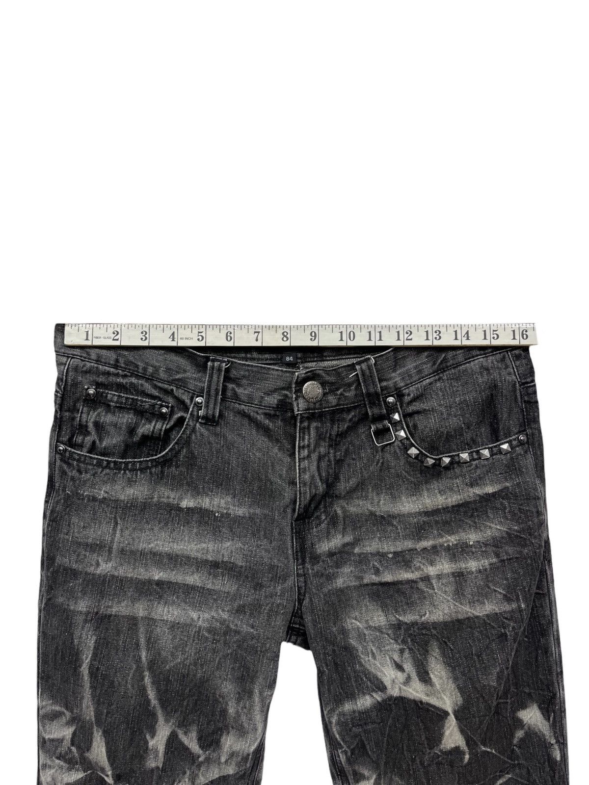 LOWBOX FYE🔥LOWBOX Distressed Black Fragment Acid Wash Punk Flare Size US 32 / EU 48 - 13 Thumbnail
