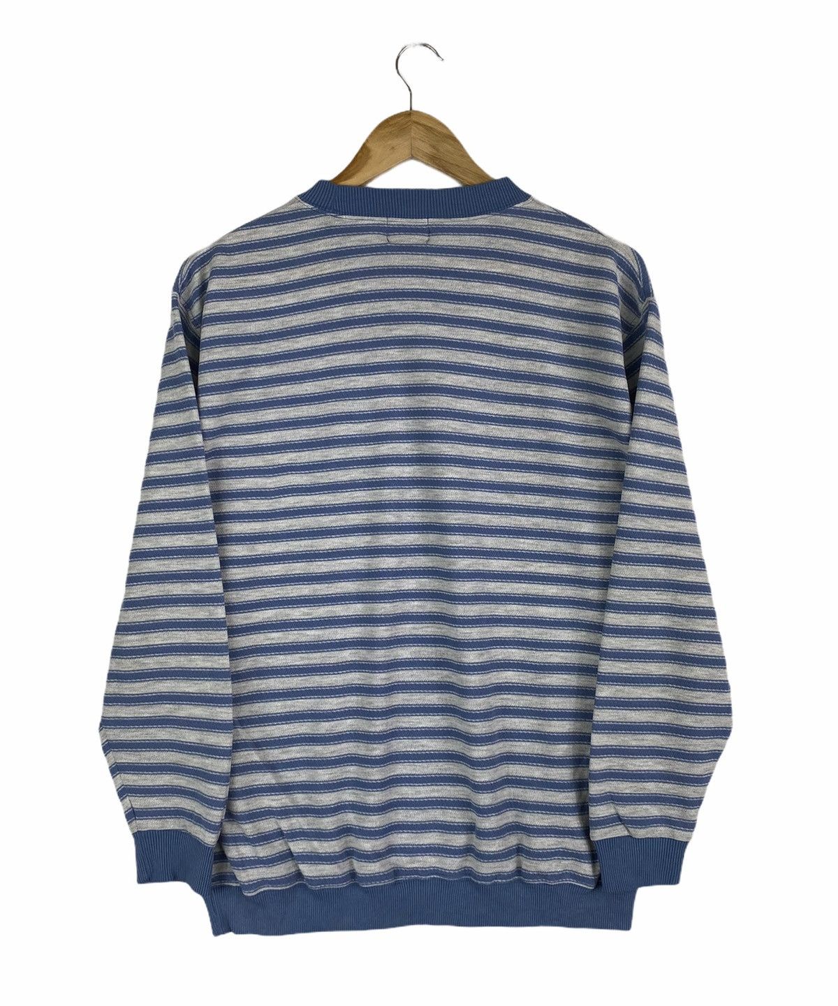 GIANNI VALENTINO Italy Small Logo Stripes Sweatshirt