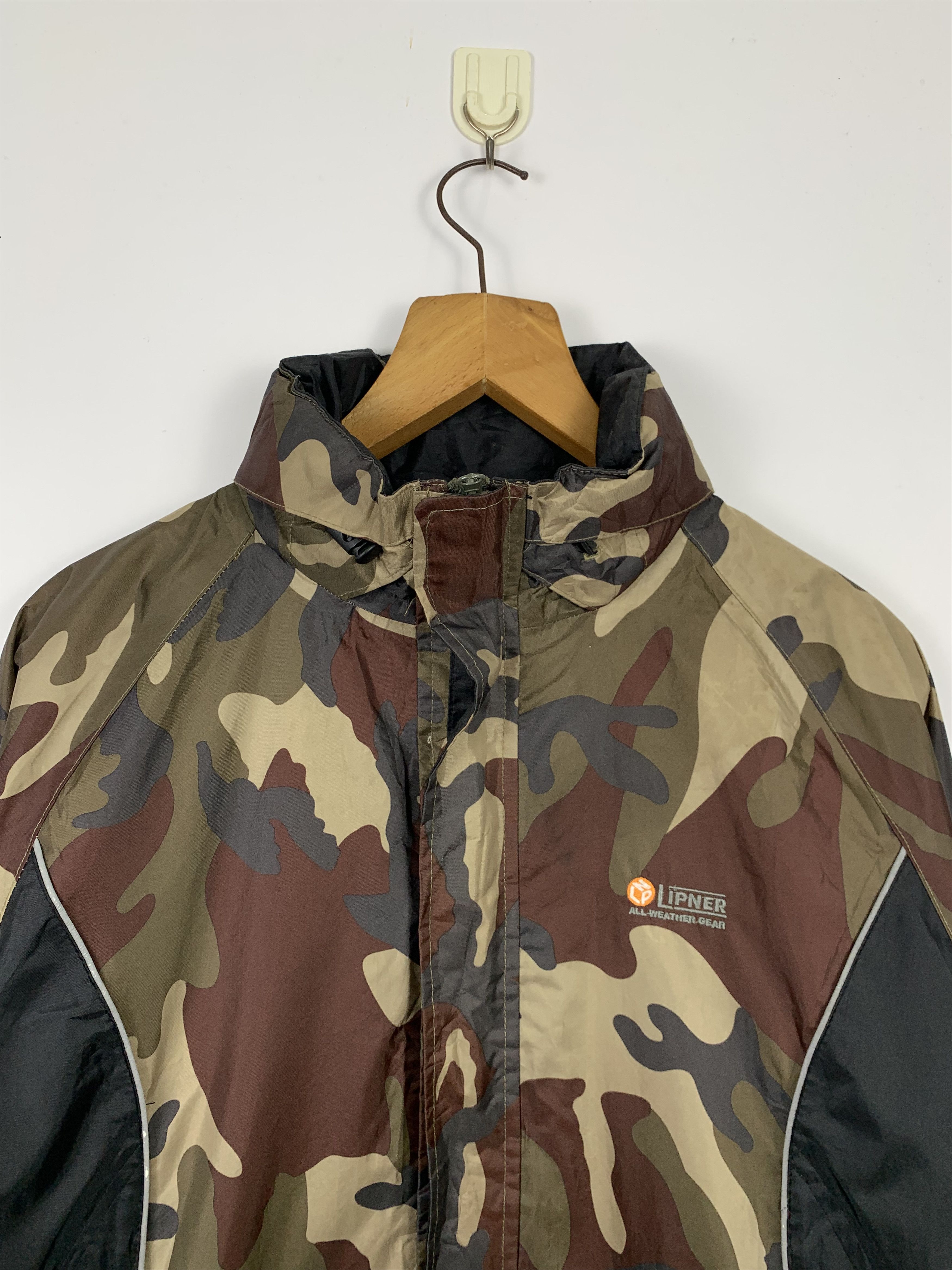 Japanese Brand Vintage Lipner Camouflage Military Zip Up Jacket J0531 Size US M / EU 48-50 / 2 - 2 Thumbnail
