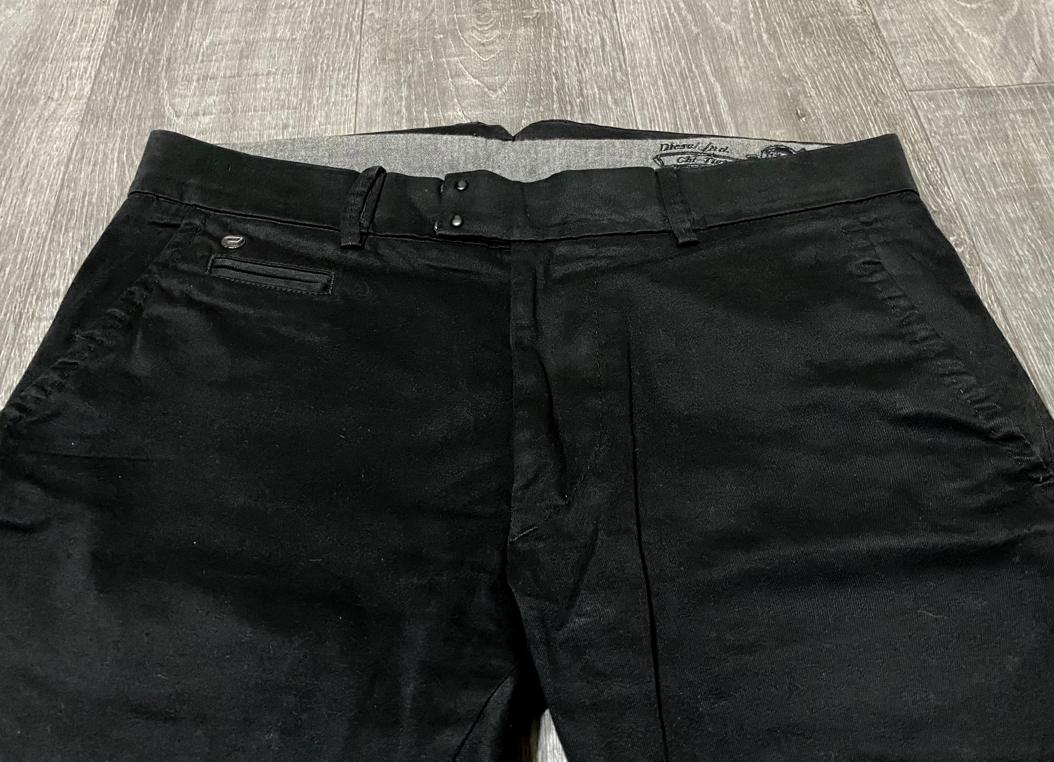 Diesel Black Diesel Industries Chi-Tight-E Slim Fit Pants Trousers Size US 30 / EU 46 - 7 Thumbnail