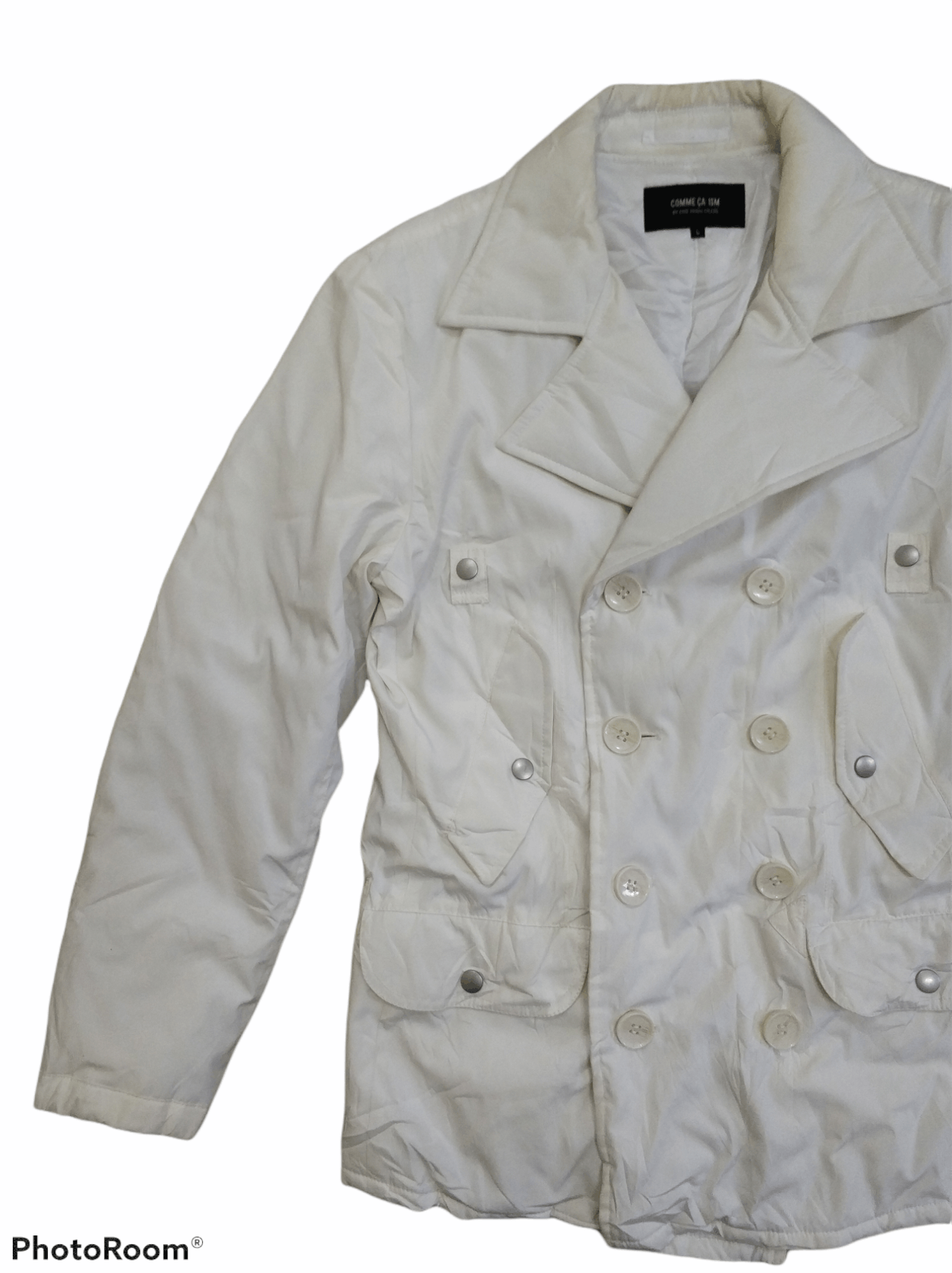 Comme Ca Ism 🔥White Comme Ca Ism Quilted Jacket Size M / US 6-8 / IT 42-44 - 5 Thumbnail