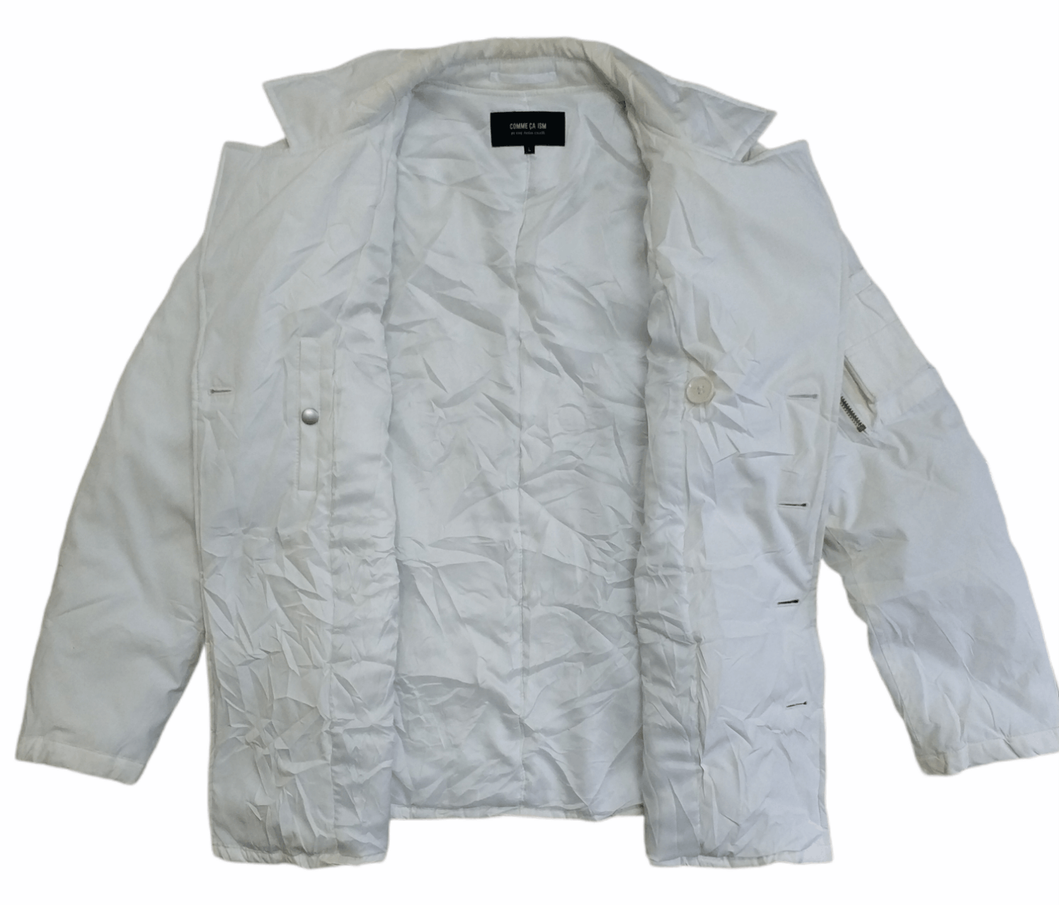Comme Ca Ism 🔥White Comme Ca Ism Quilted Jacket Size M / US 6-8 / IT 42-44 - 2 Thumbnail