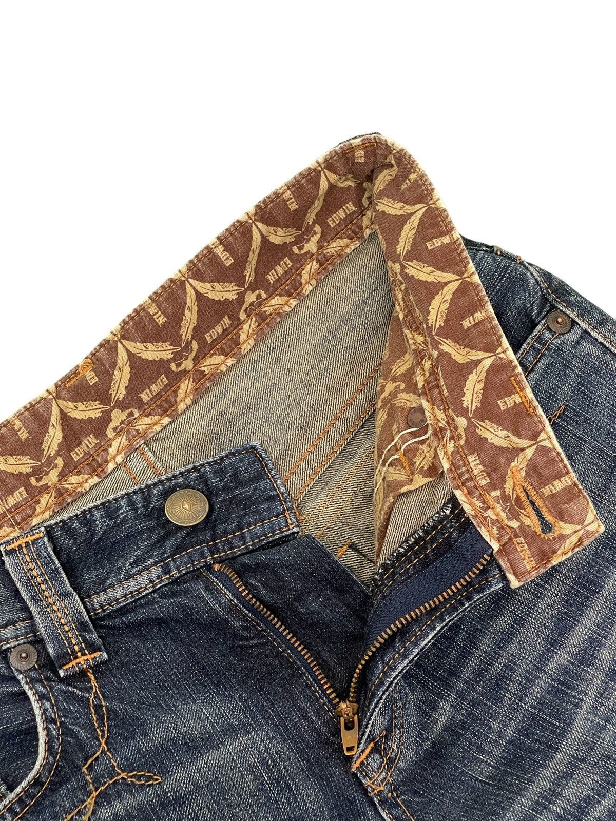 Edwin Flare Jeans Edwin XV Japan Clawmark Denim Boot Cut 2🟦5 Size US 30 / EU 46 - 20 Thumbnail