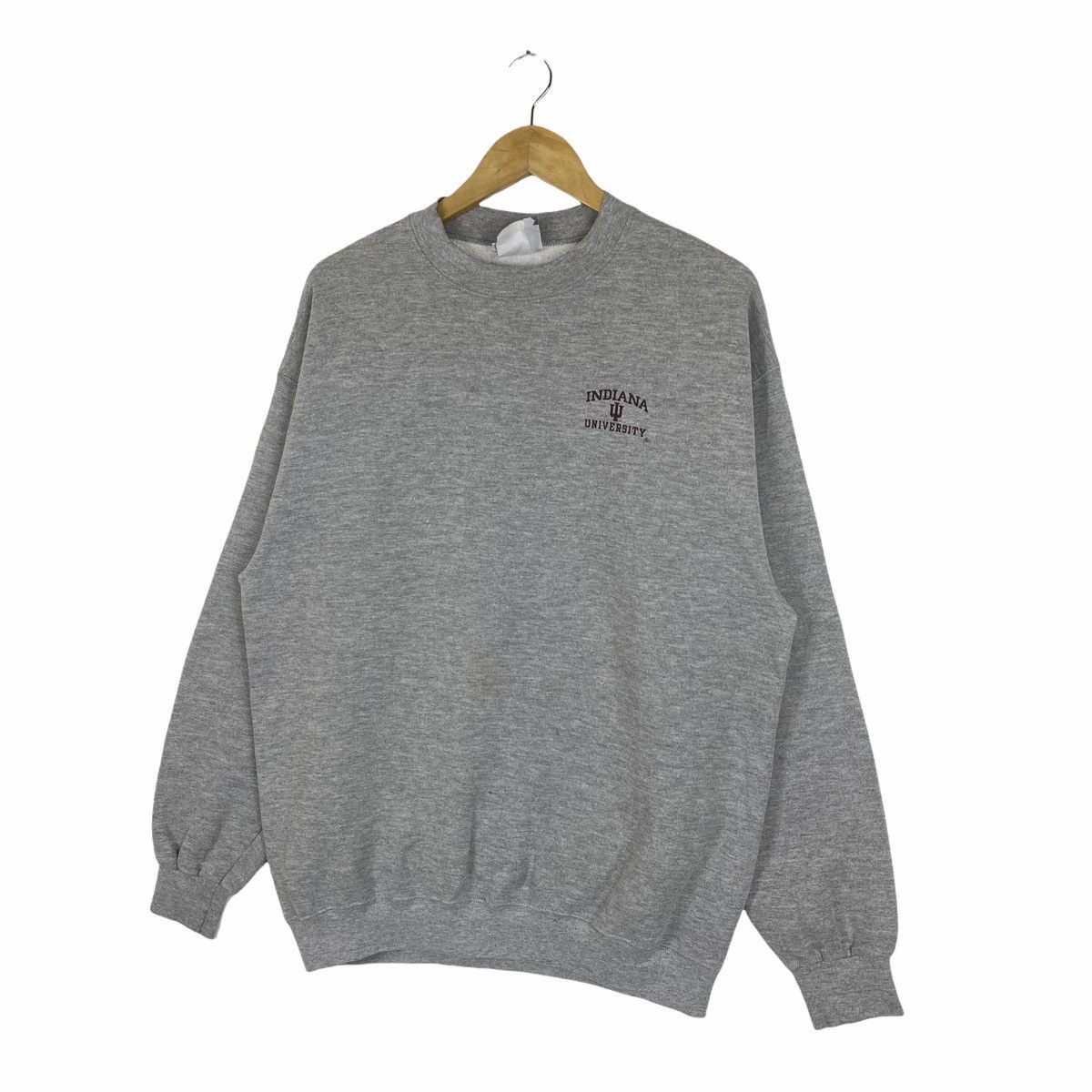 Vintage Vintage INDIANA UNIVERSITY Small Logo Sweatshirt Pullover Size US L / EU 52-54 / 3 - 3 Thumbnail