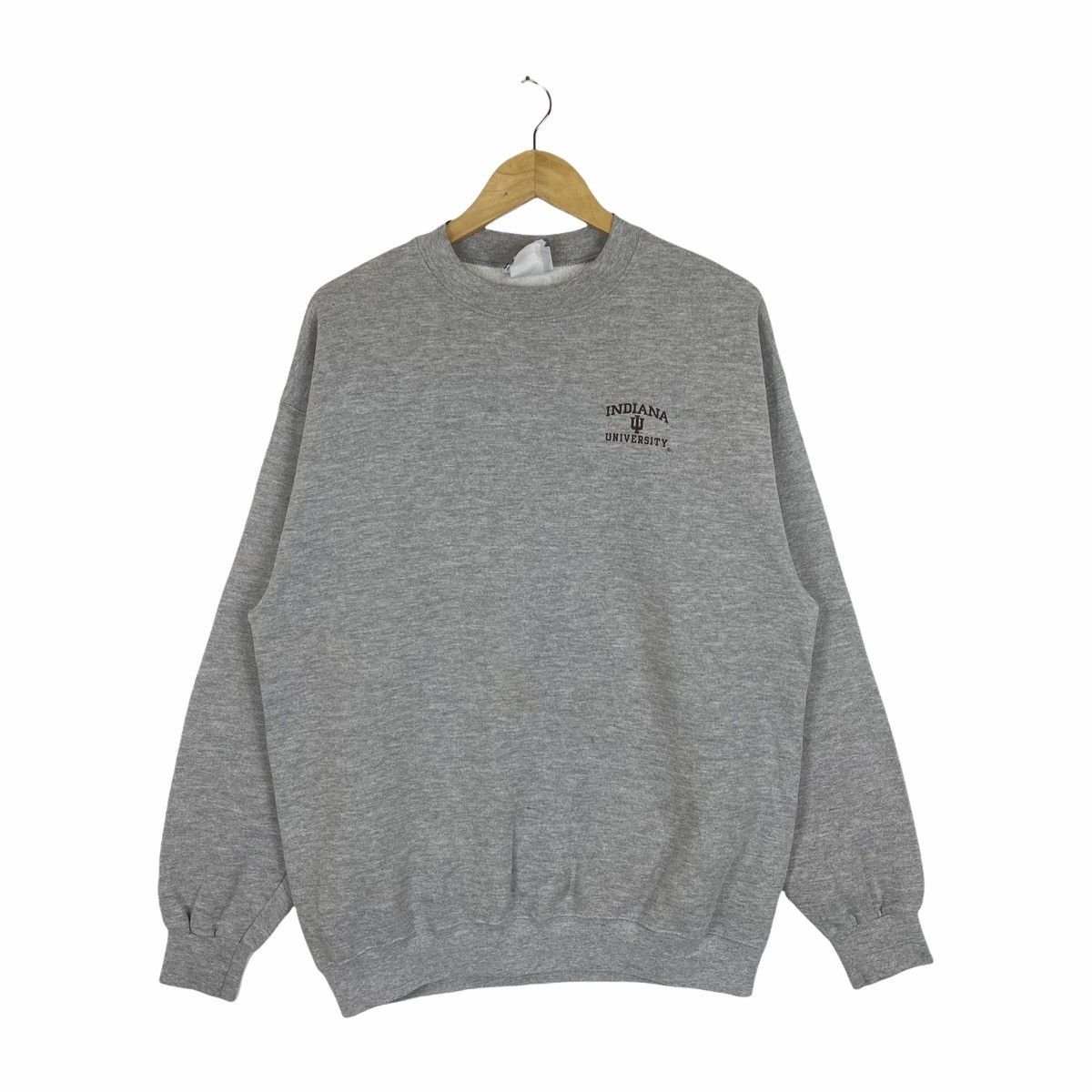 Vintage Vintage INDIANA UNIVERSITY Small Logo Sweatshirt Pullover Size US L / EU 52-54 / 3 - 1 Thumbnail