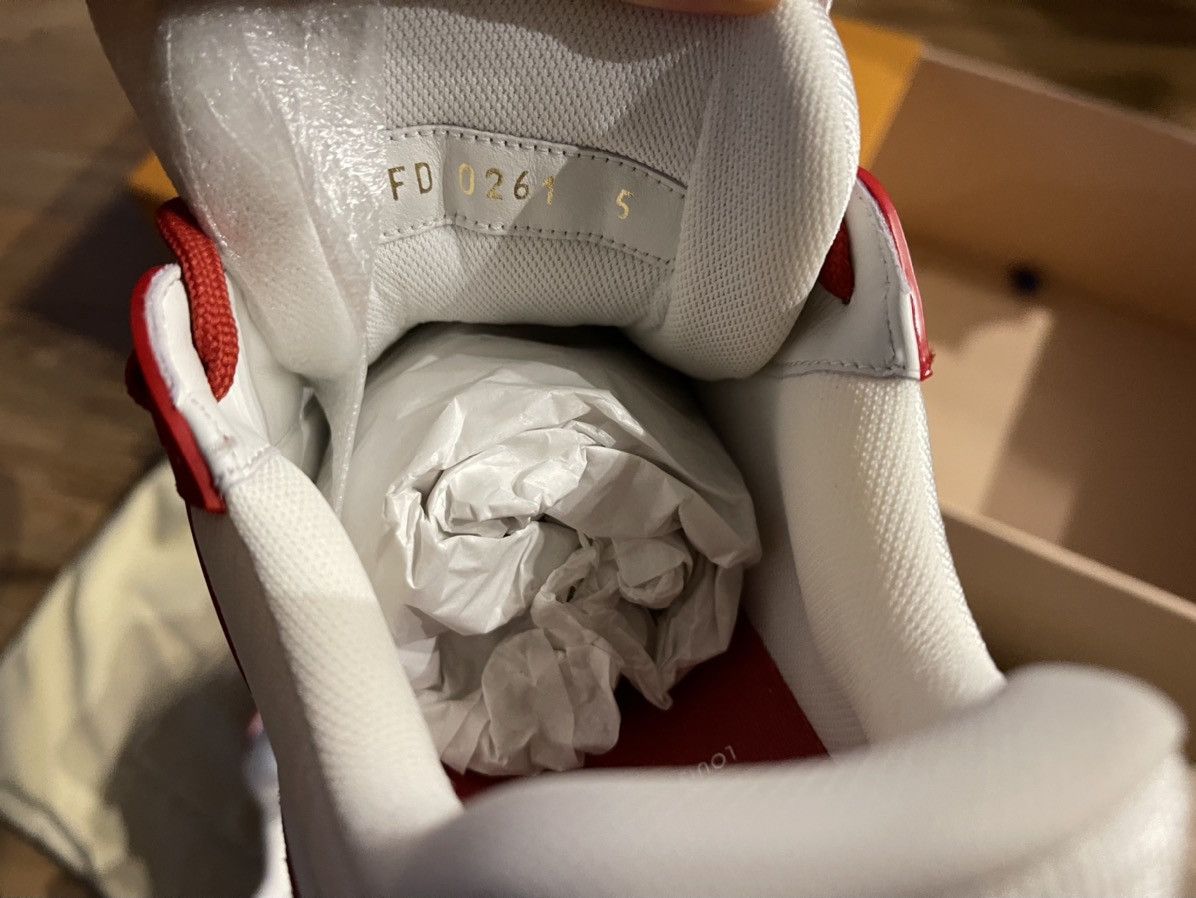 Louis Vuitton Rare Limited Edition LV Trainer Sneaker (RED) Size US 5 / EU 37 - 7 Thumbnail