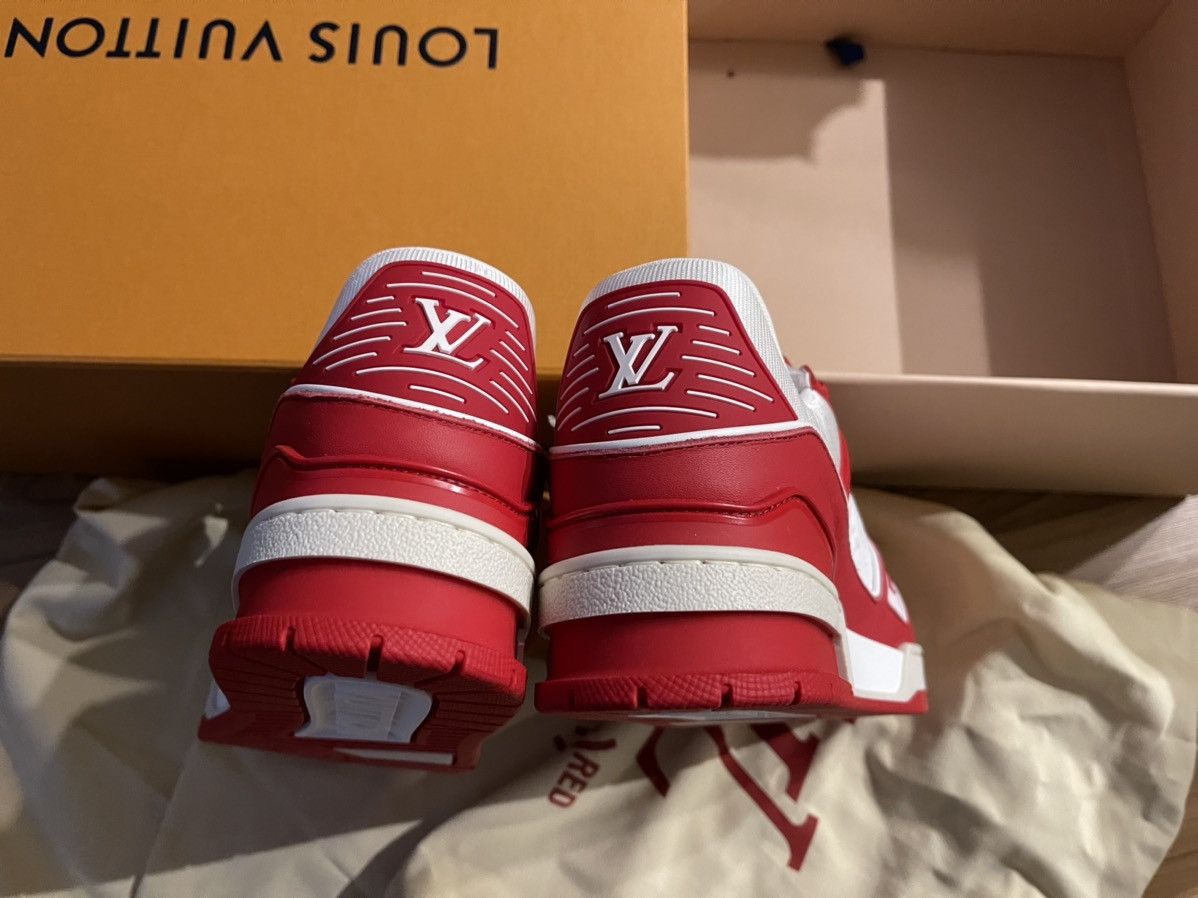Louis Vuitton Rare Limited Edition LV Trainer Sneaker (RED) Size US 5 / EU 37 - 5 Thumbnail
