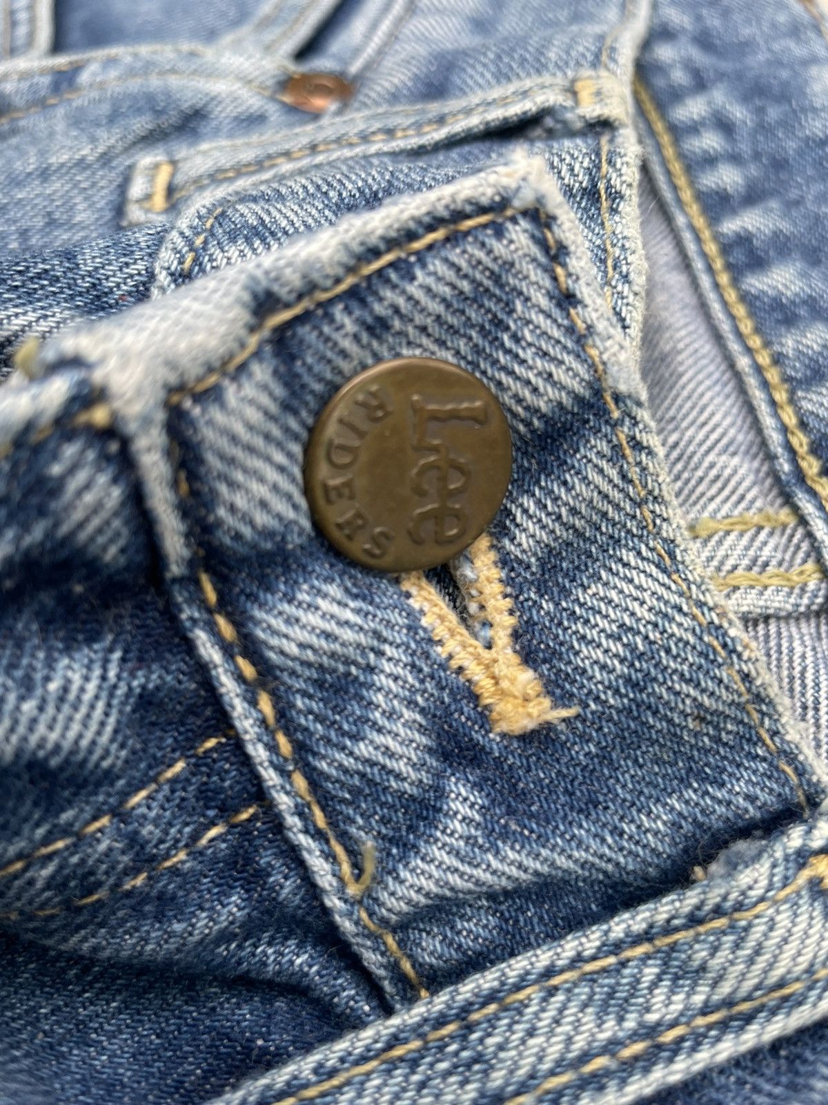 Lee × Vintage Lee Riders Vintage Whiteline Selvedge Denim Size US 30 / EU 46 - 19 Thumbnail