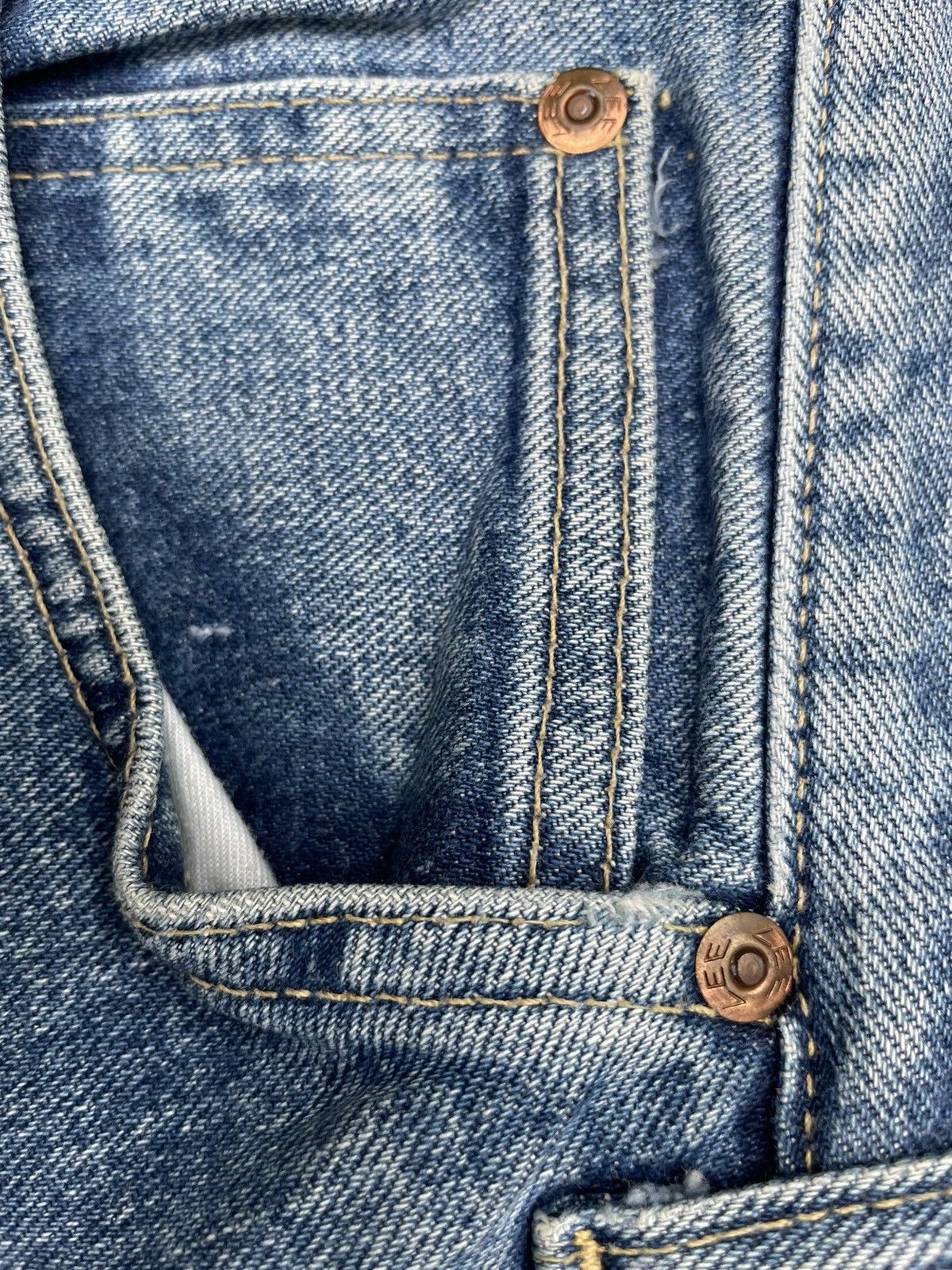 Lee × Vintage Lee Riders Vintage Whiteline Selvedge Denim Size US 30 / EU 46 - 18 Thumbnail