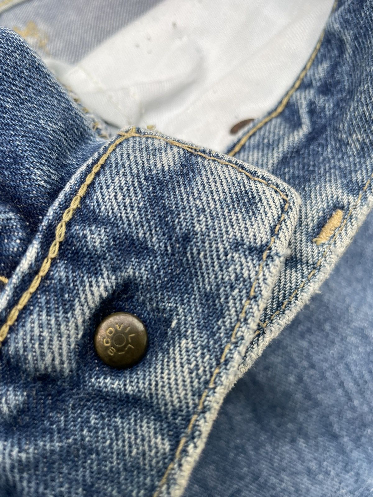 Lee × Vintage Lee Riders Vintage Whiteline Selvedge Denim Size US 30 / EU 46 - 17 Thumbnail