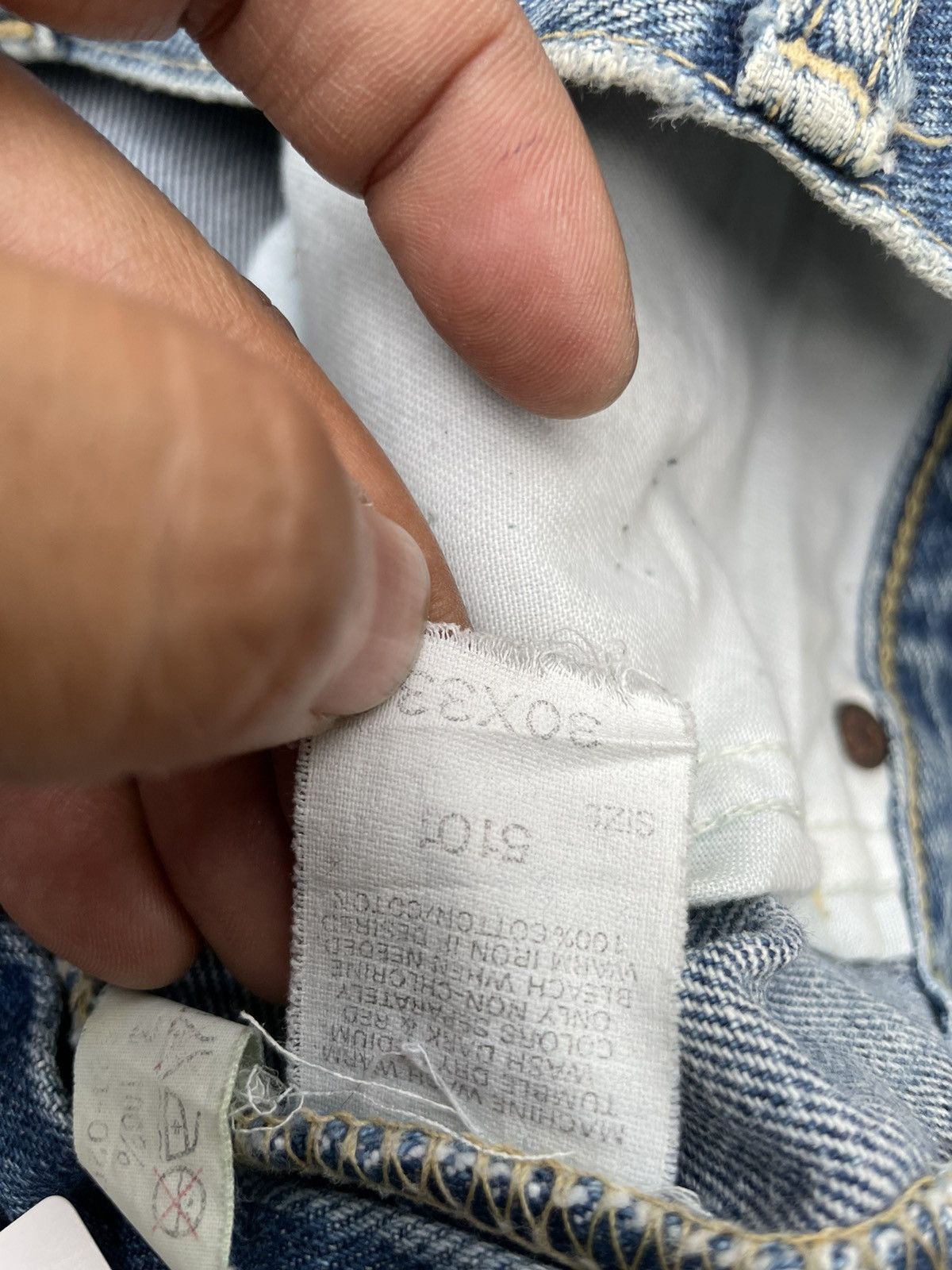 Lee × Vintage Lee Riders Vintage Whiteline Selvedge Denim Size US 30 / EU 46 - 16 Thumbnail