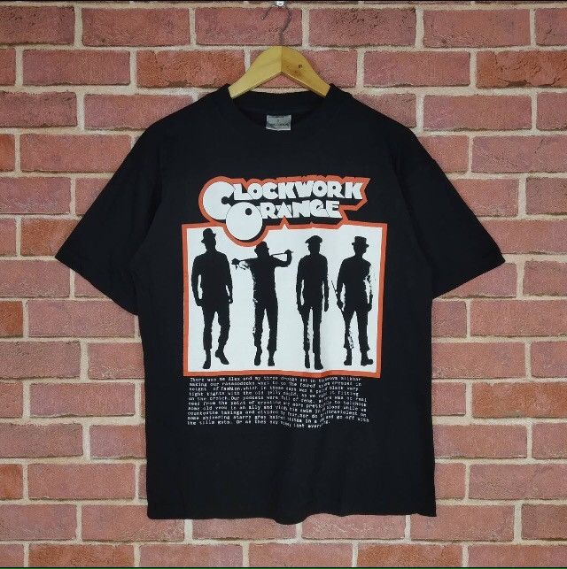 image of Made In USA x Movie Vintage Movie Clockwork Orange Crime Film Stanley Kubrick in Black (Size Medium