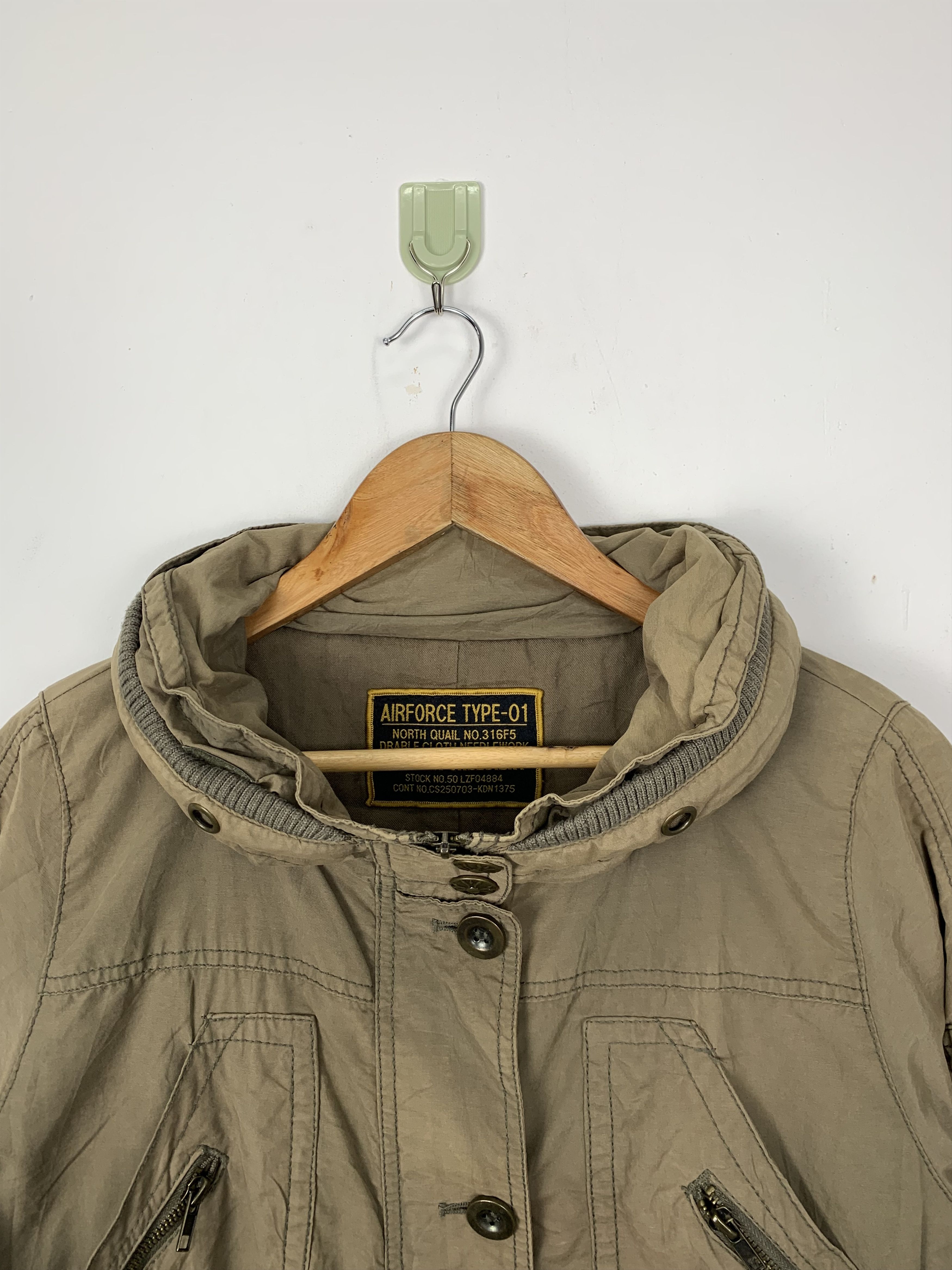 Japanese Brand Vintage AIR FORCE Multi Pocket Parkas J0632 Size US S / EU 44-46 / 1 - 2 Thumbnail