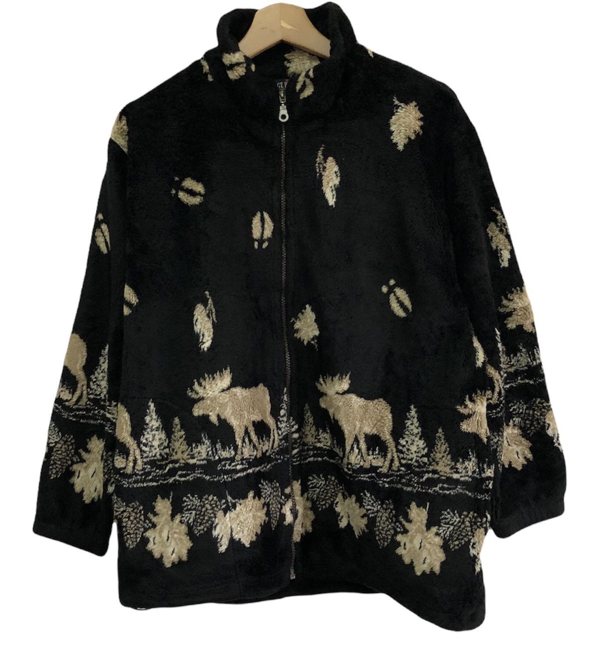 Japanese Brand 🇨🇦MADE IN CANADA DEER PRINT FLEECE OUTDOOR JACKET Size US M / EU 48-50 / 2 - 1 Thumbnail