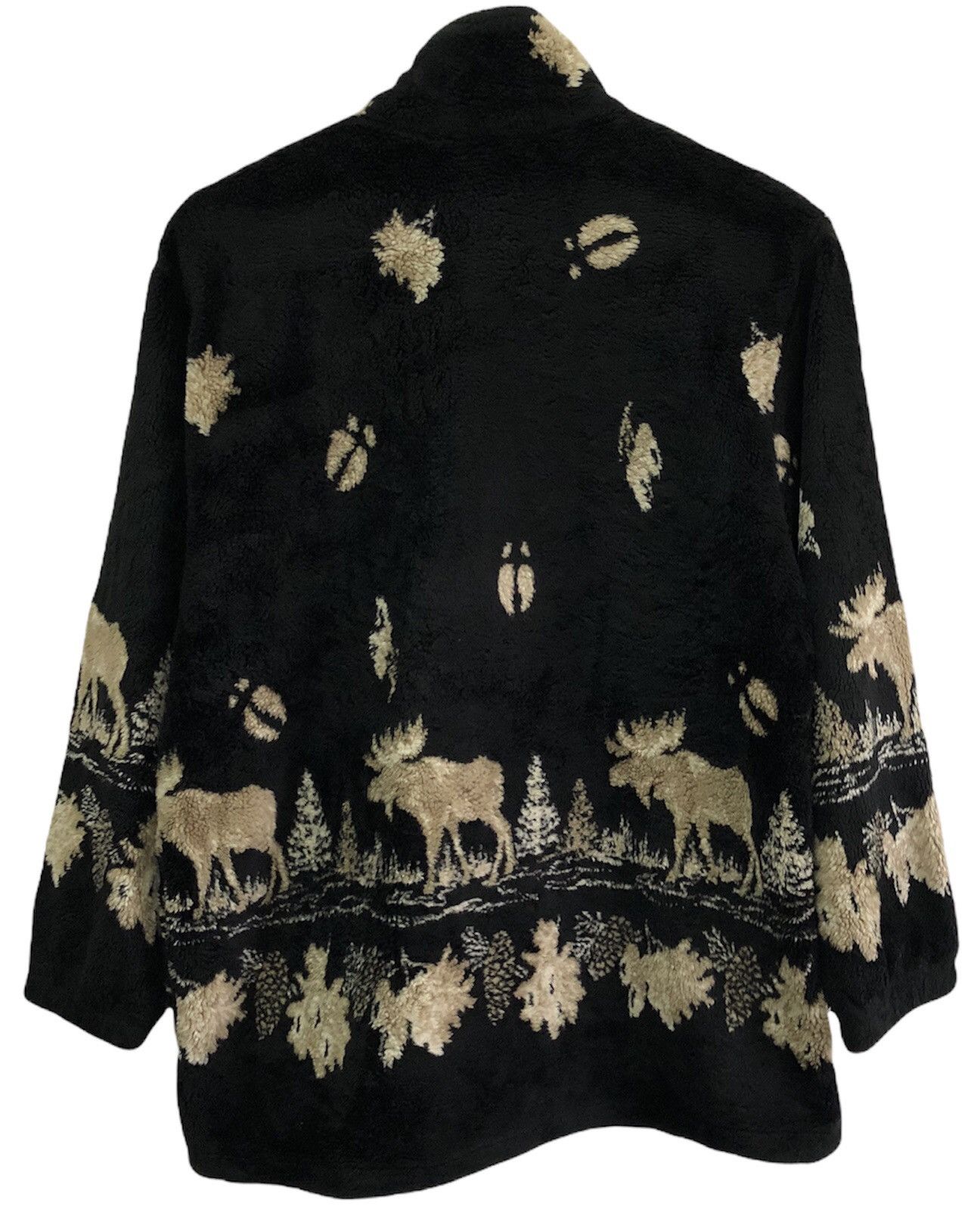 Japanese Brand 🇨🇦MADE IN CANADA DEER PRINT FLEECE OUTDOOR JACKET Size US M / EU 48-50 / 2 - 3 Thumbnail