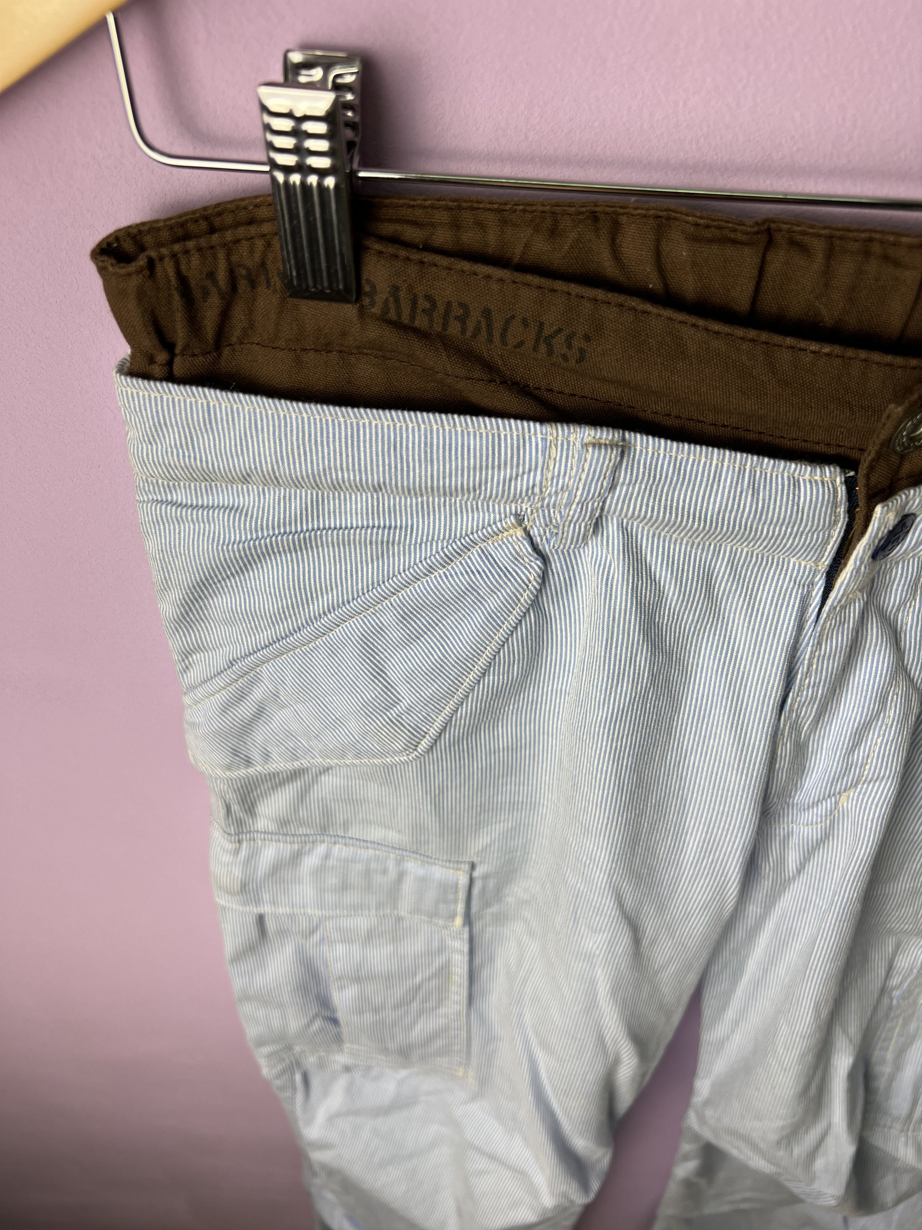 Other 🔥Denim Dungaree Marine Double Waist Cargo Pants Size US 31 - 7 Thumbnail