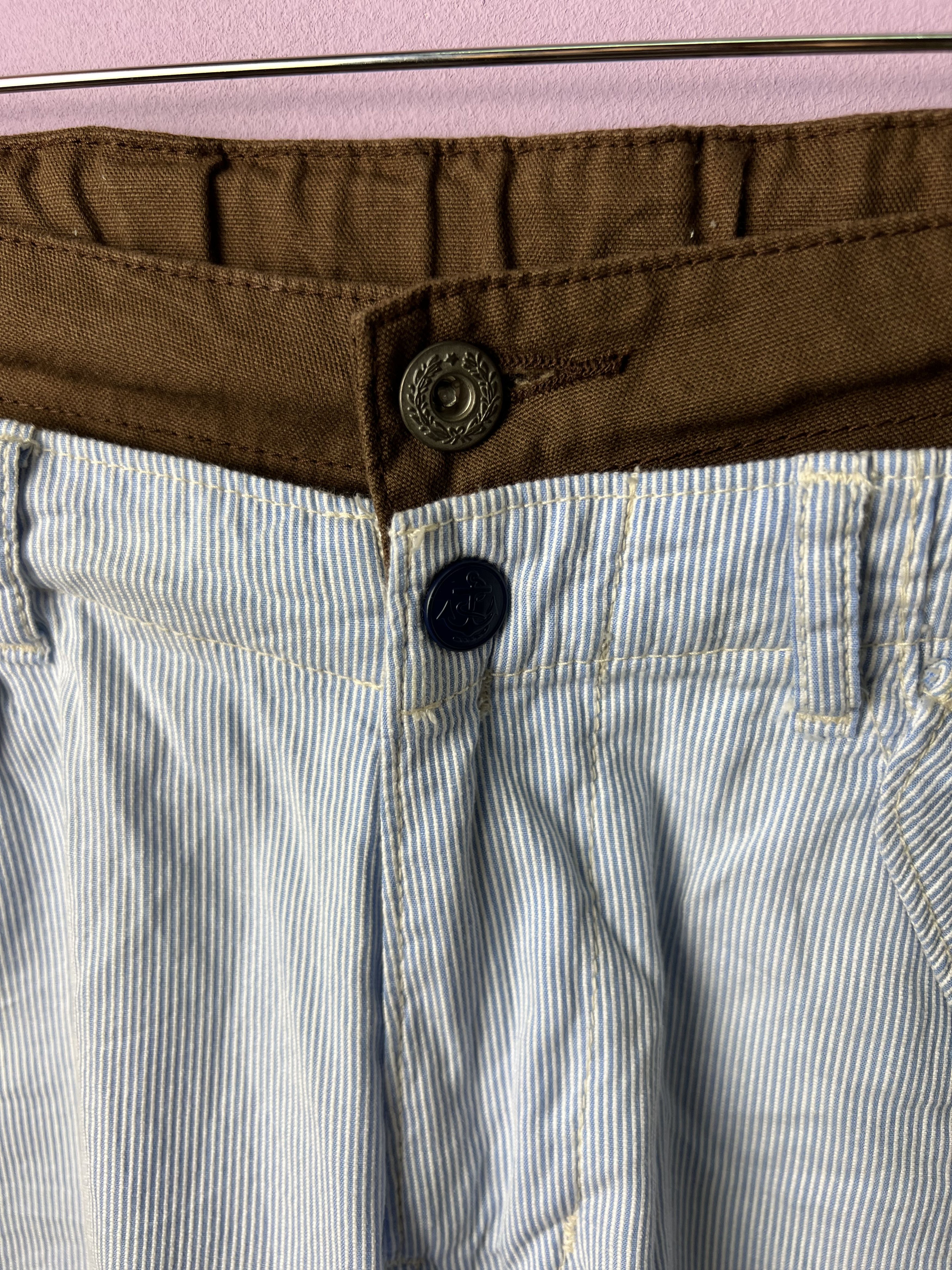 Other 🔥Denim Dungaree Marine Double Waist Cargo Pants Size US 31 - 8 Thumbnail
