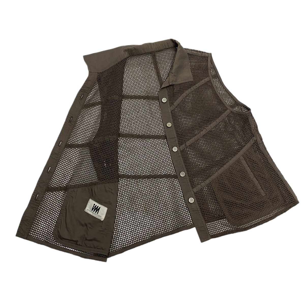 Issey Miyake 🔥ARCHIVE 🎌 ISSEY MIYAKE DESIGN STUDIO FISHNET MESH VEST Size US M / EU 48-50 / 2 - 2 Thumbnail