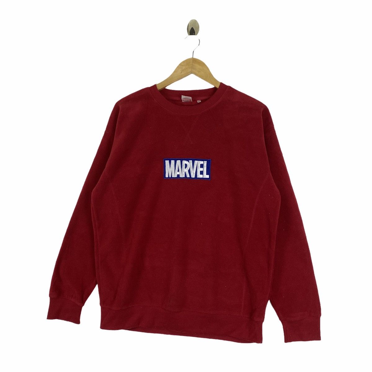 Marvel Comics MARVEL COMICS Box Logo Fleece Sweatshirt Pullover Jumper Size US L / EU 52-54 / 3 - 3 Thumbnail