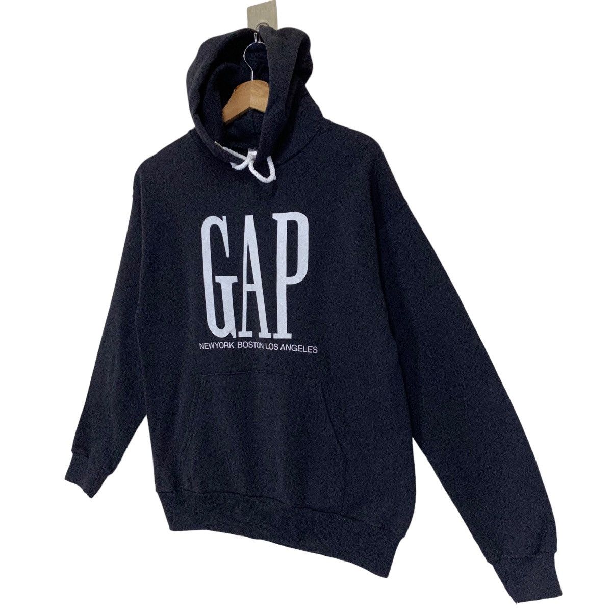 Gap × Hanes × Vintage Vintage 90s GAP Big Logo Pullover Hoodies Size US M / EU 48-50 / 2 - 3 Thumbnail