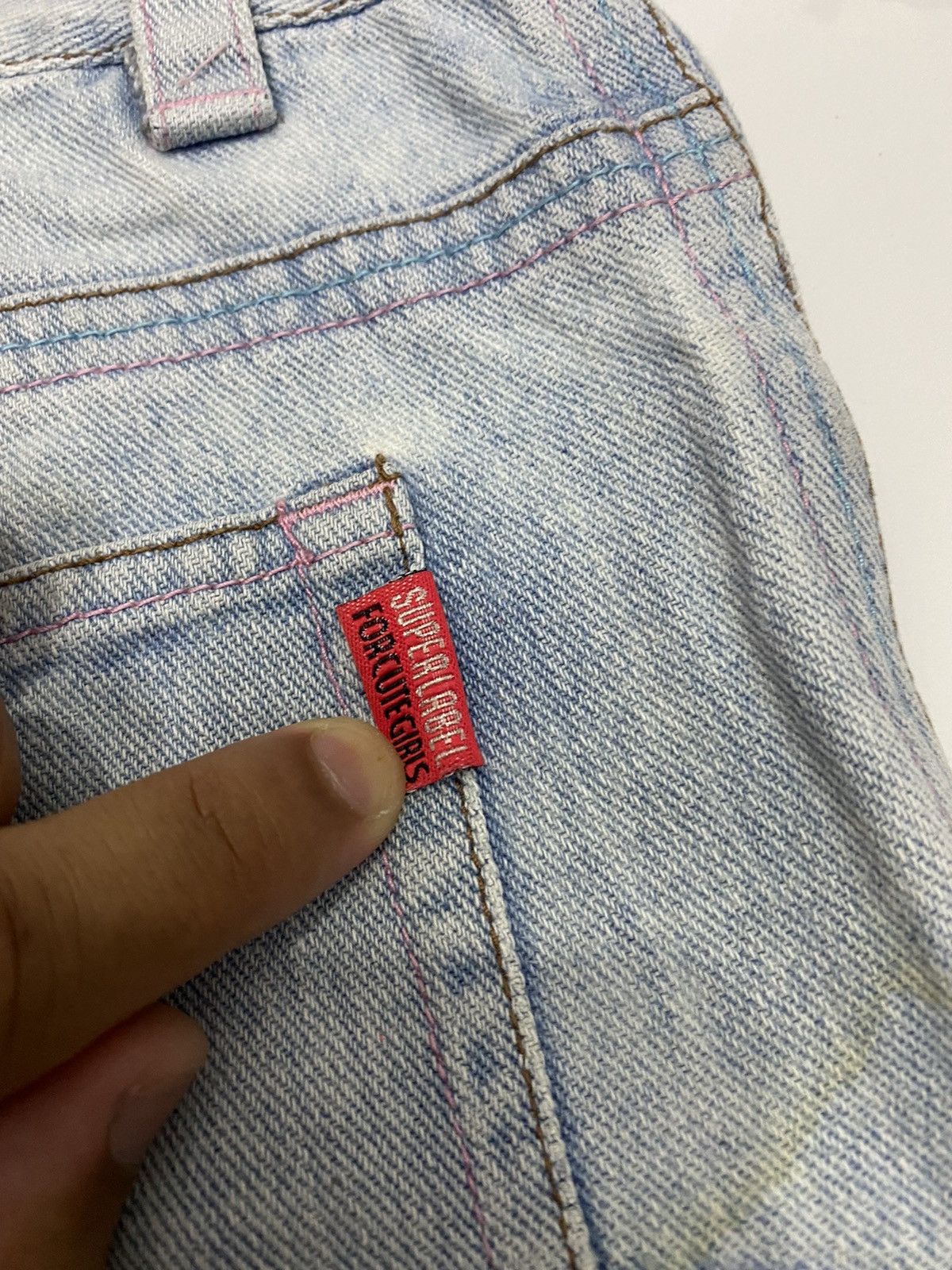 Angel Blue HYSTERIC GLAMOUR 1990s ANGEl BLUE DENIM RARE DESIGN FLARED Size US 28 / EU 44 - 10 Thumbnail