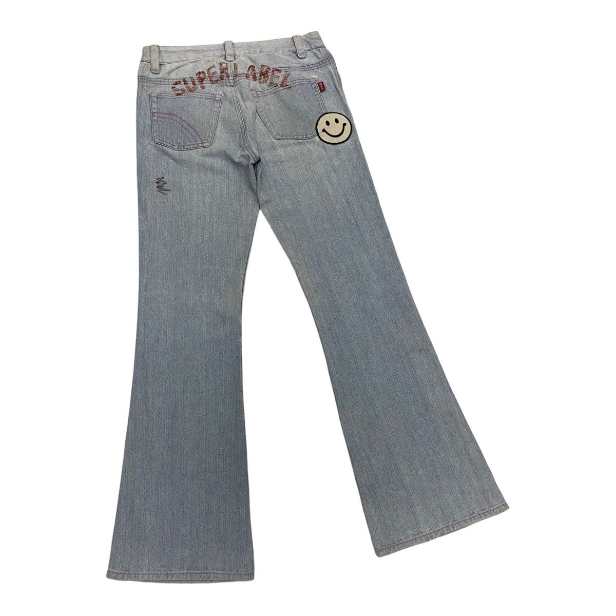 Angel Blue HYSTERIC GLAMOUR 1990s ANGEl BLUE DENIM RARE DESIGN FLARED Size US 28 / EU 44 - 8 Thumbnail